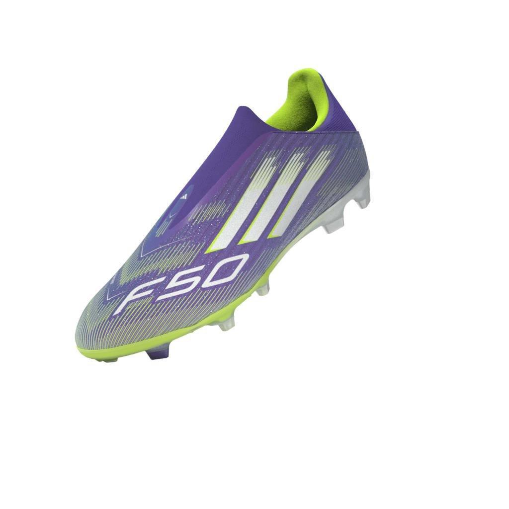 Unisex F50 League Laceless Firm/Multi-Ground Boots, Purple, , large image number 6