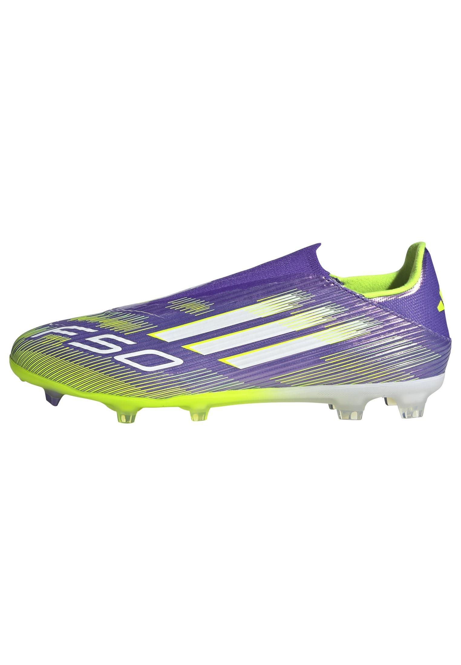 Unisex F50 League Laceless Firm/Multi-Ground Boots, Purple, , large image number 9