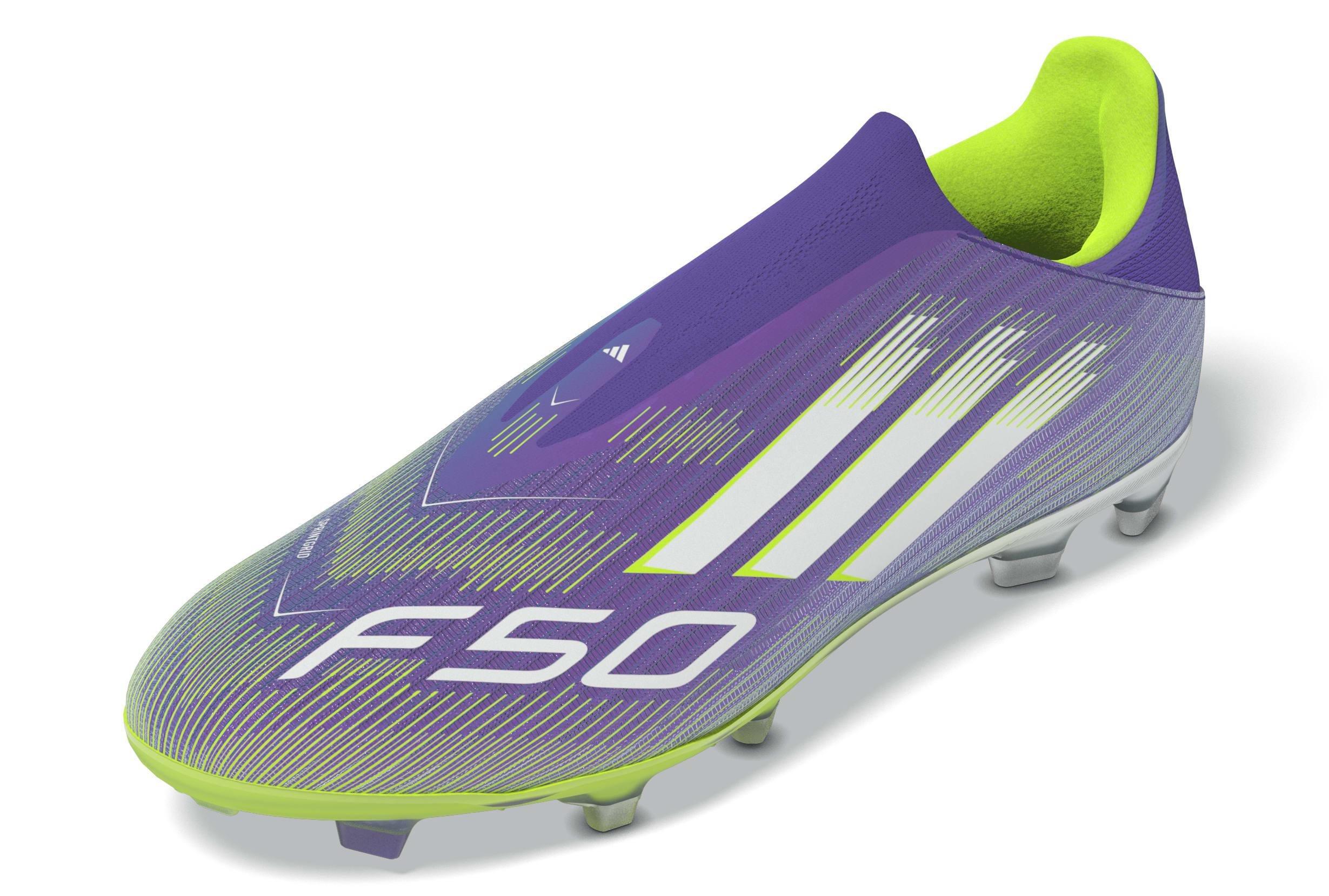 Unisex F50 League Laceless Firm/Multi-Ground Boots, Purple, , large image number 13