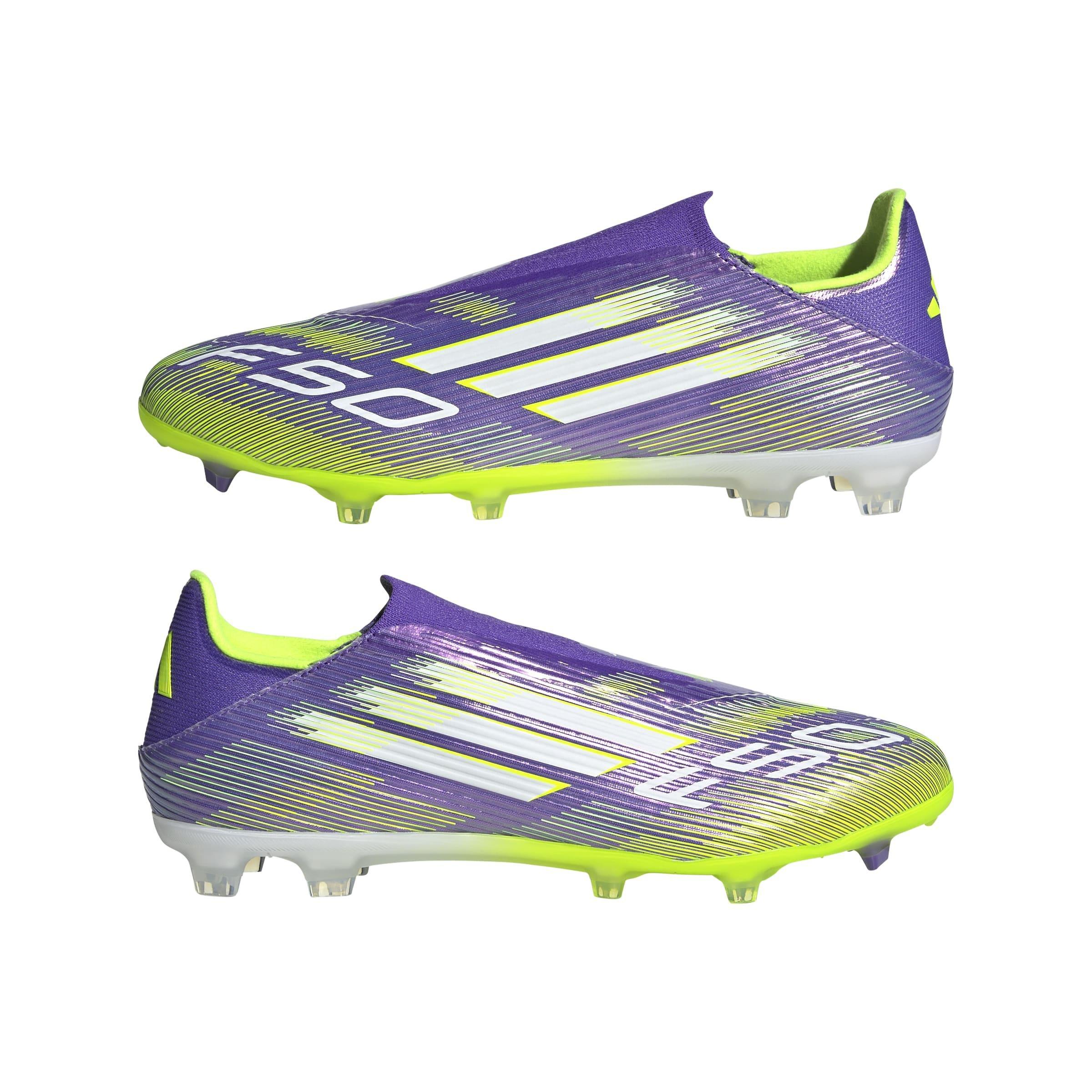 Unisex F50 League Laceless Firm/Multi-Ground Boots, Purple, , large image number 14
