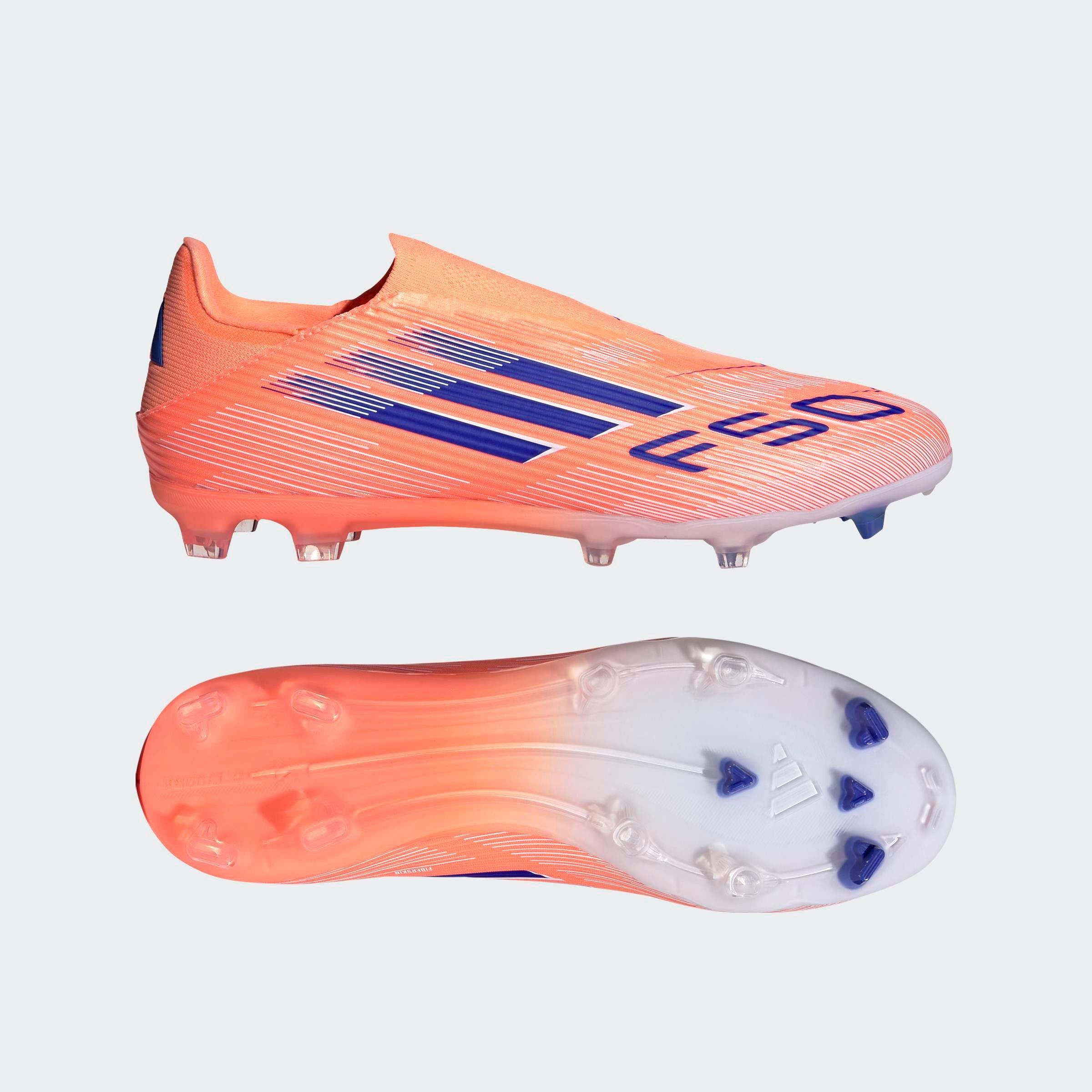 Unisex F50 League Laceless Firm/Multi-Ground Boots, Orange, A701_ONE, large image number 9
