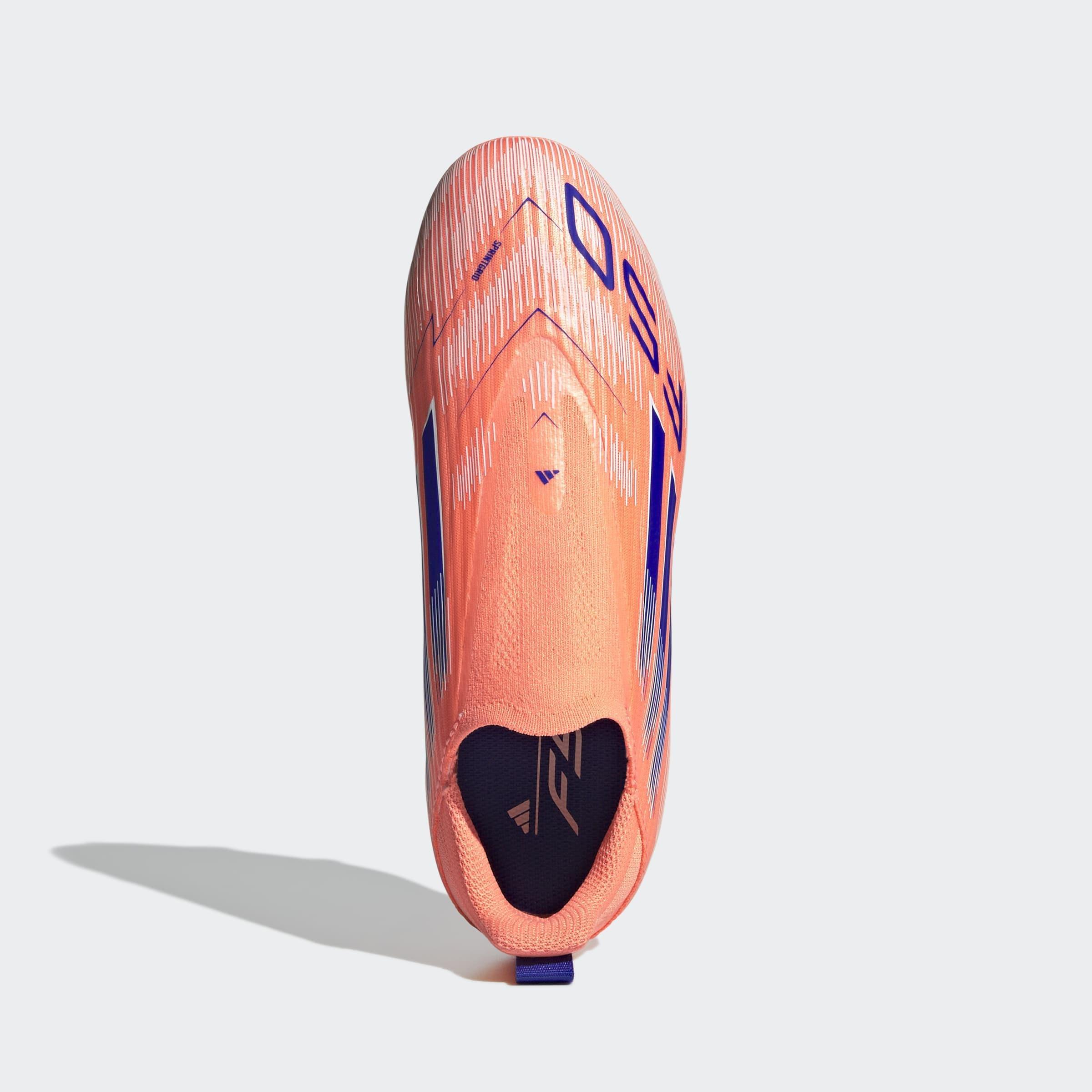 Kids Unisex F50 League Laceless Firm/Multi-Ground Boots, Orange, A701_ONE, large image number 1
