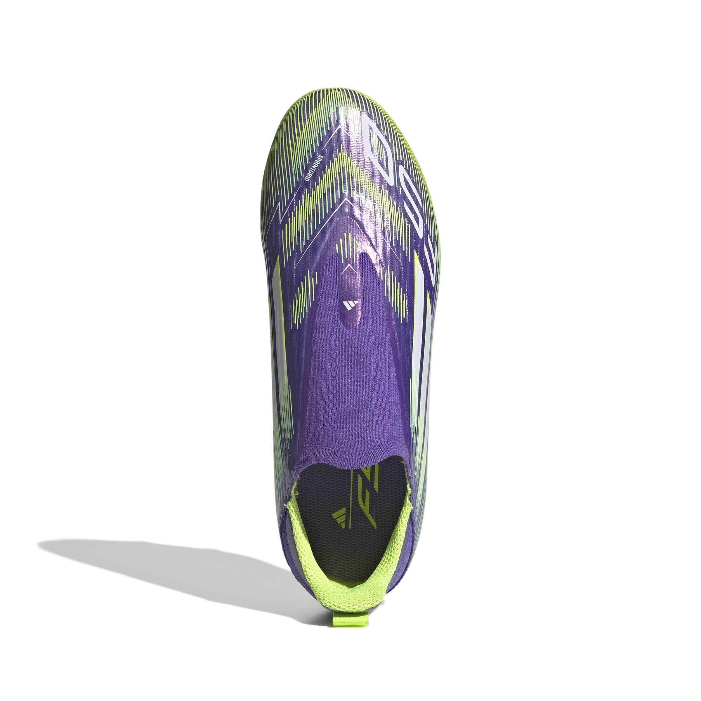 Kids Unisex F50 League Laceless Firm/Multi-Ground Boots, Purple, , large image number 1