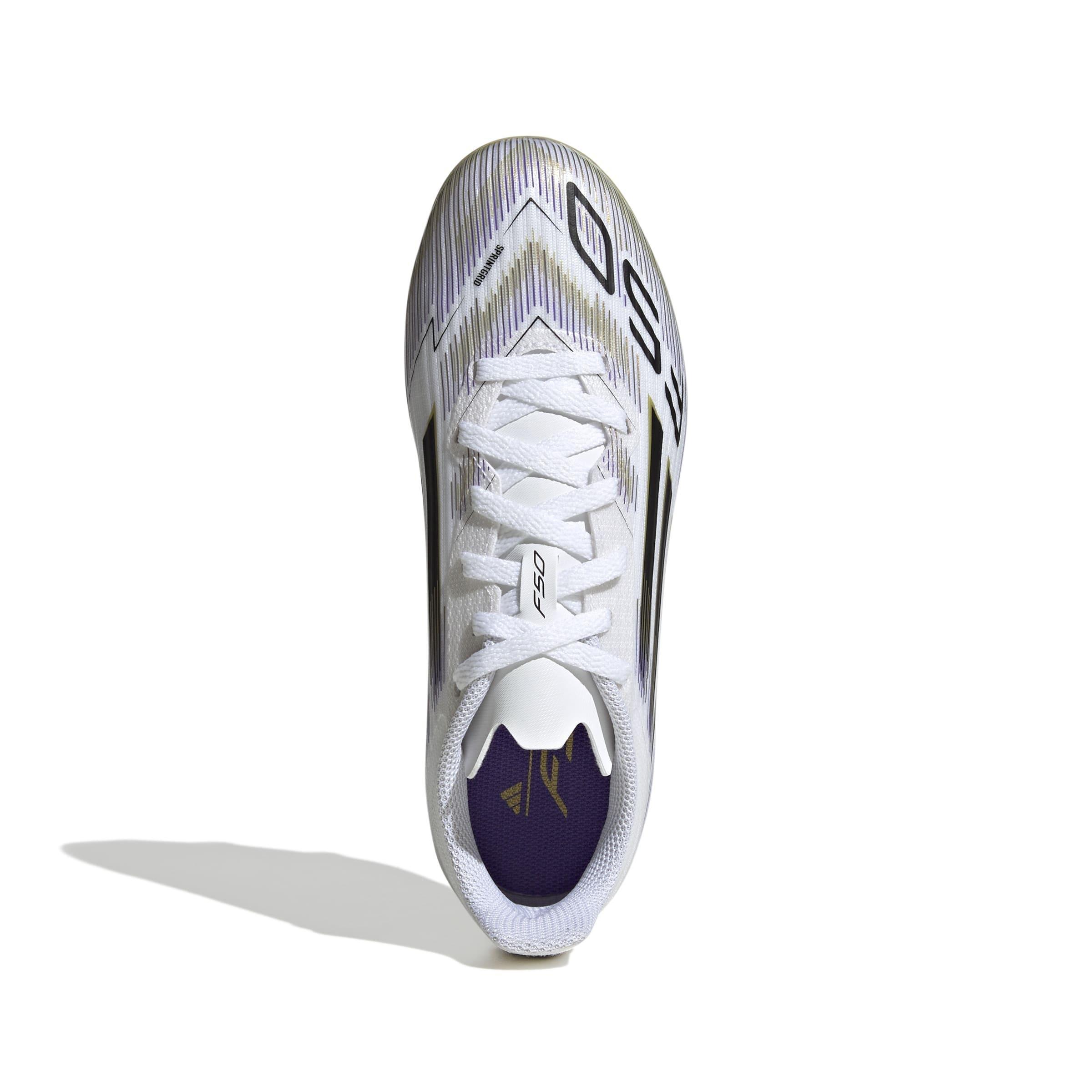 Kids Unisex F50 League Firm/Multi-Ground Boots, White, , large image number 1