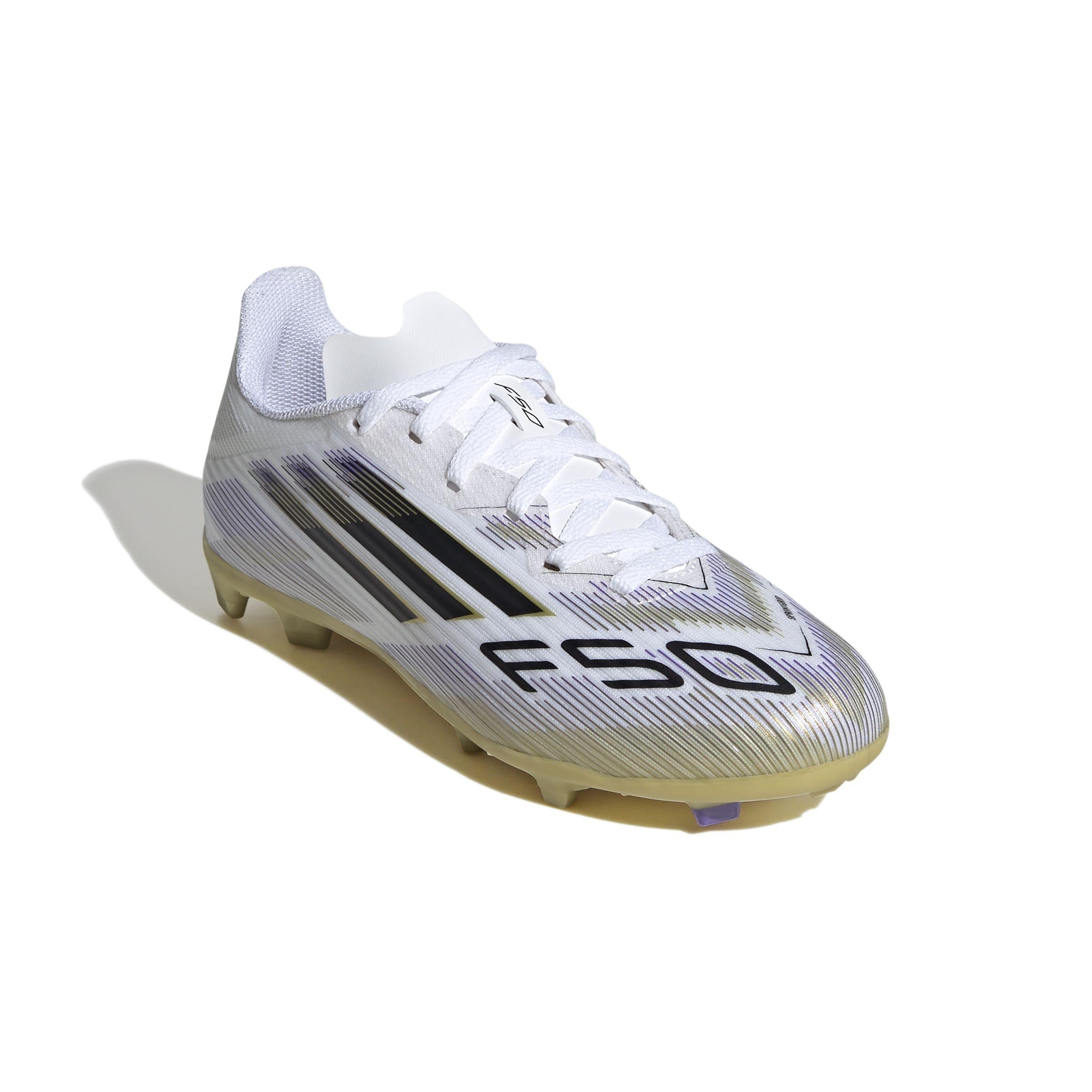 Kids Unisex F50 League Firm/Multi-Ground Boots, White, , large image number 2