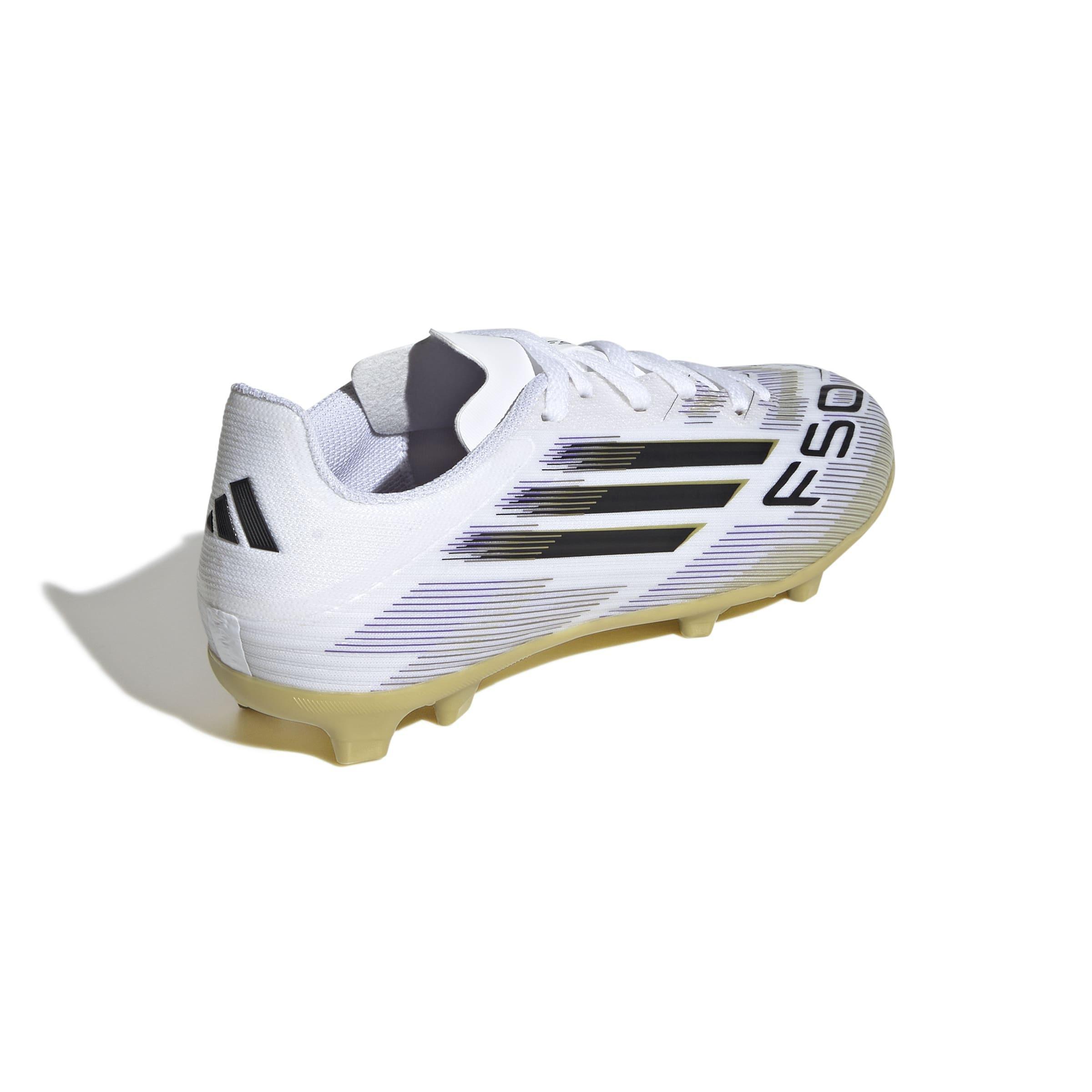 Kids Unisex F50 League Firm/Multi-Ground Boots, White, , large image number 3
