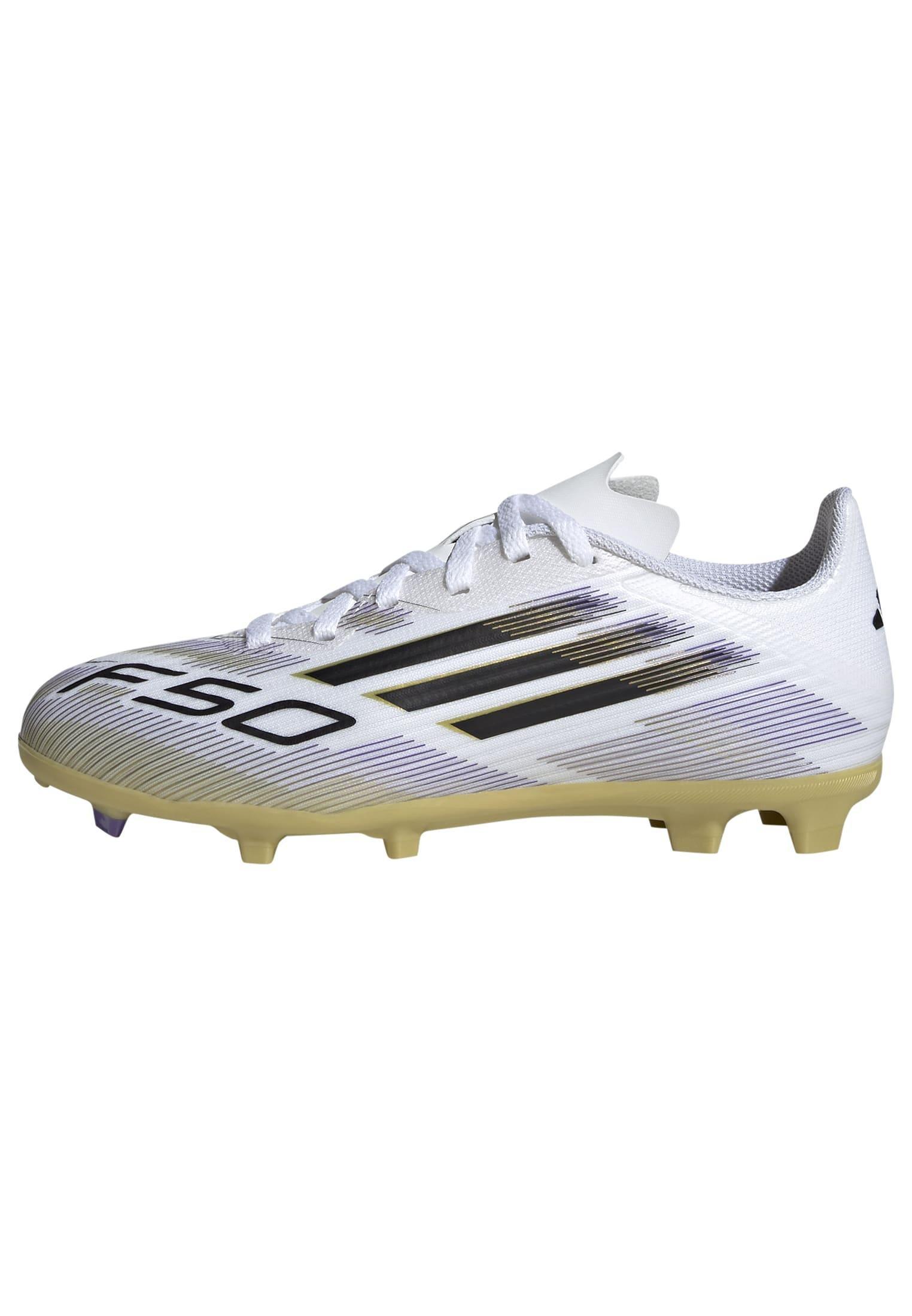 Kids Unisex F50 League Firm/Multi-Ground Boots, White, , large image number 8