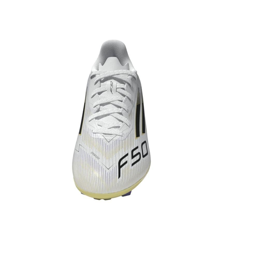 Kids Unisex F50 League Firm/Multi-Ground Boots, White, , large image number 9