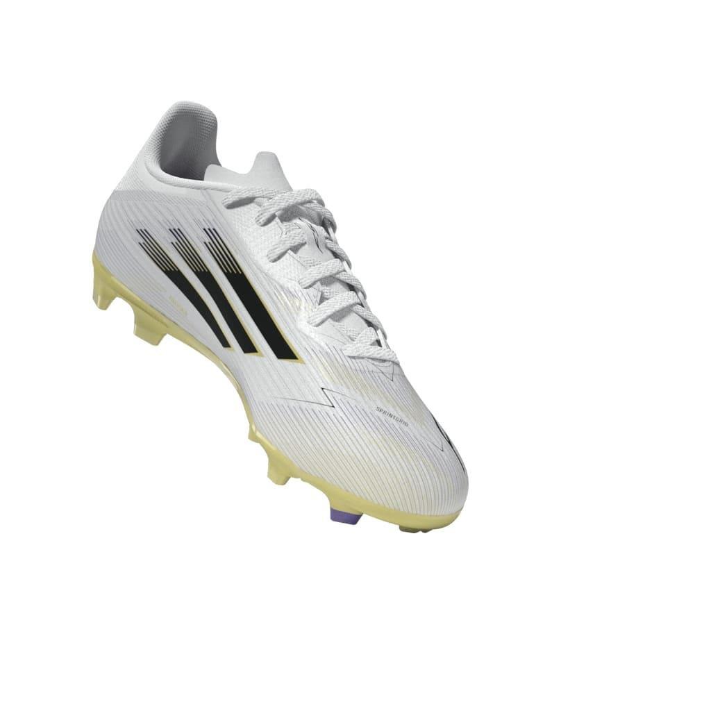 Kids Unisex F50 League Firm/Multi-Ground Boots, White, , large image number 11