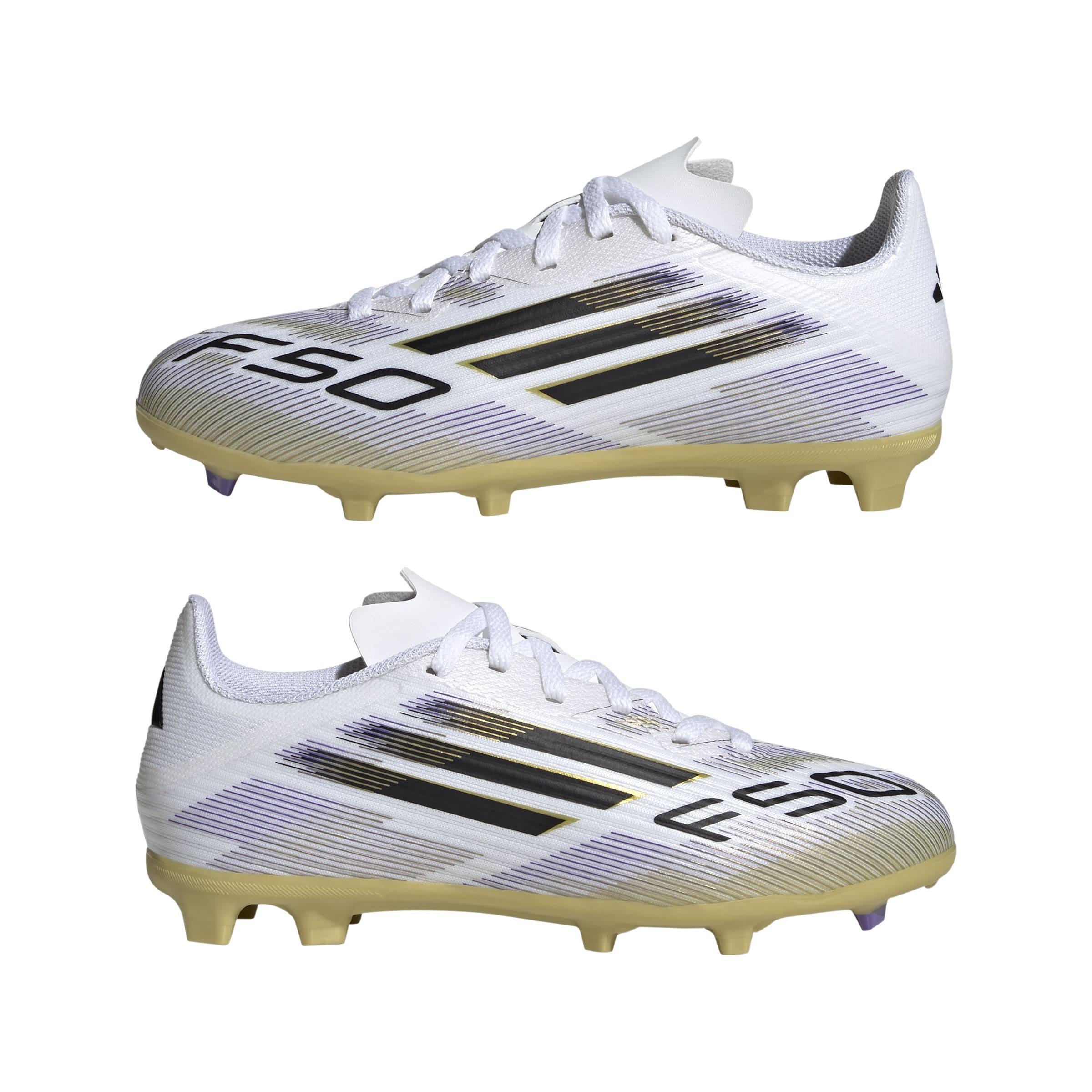 Kids Unisex F50 League Firm/Multi-Ground Boots, White, , large image number 13