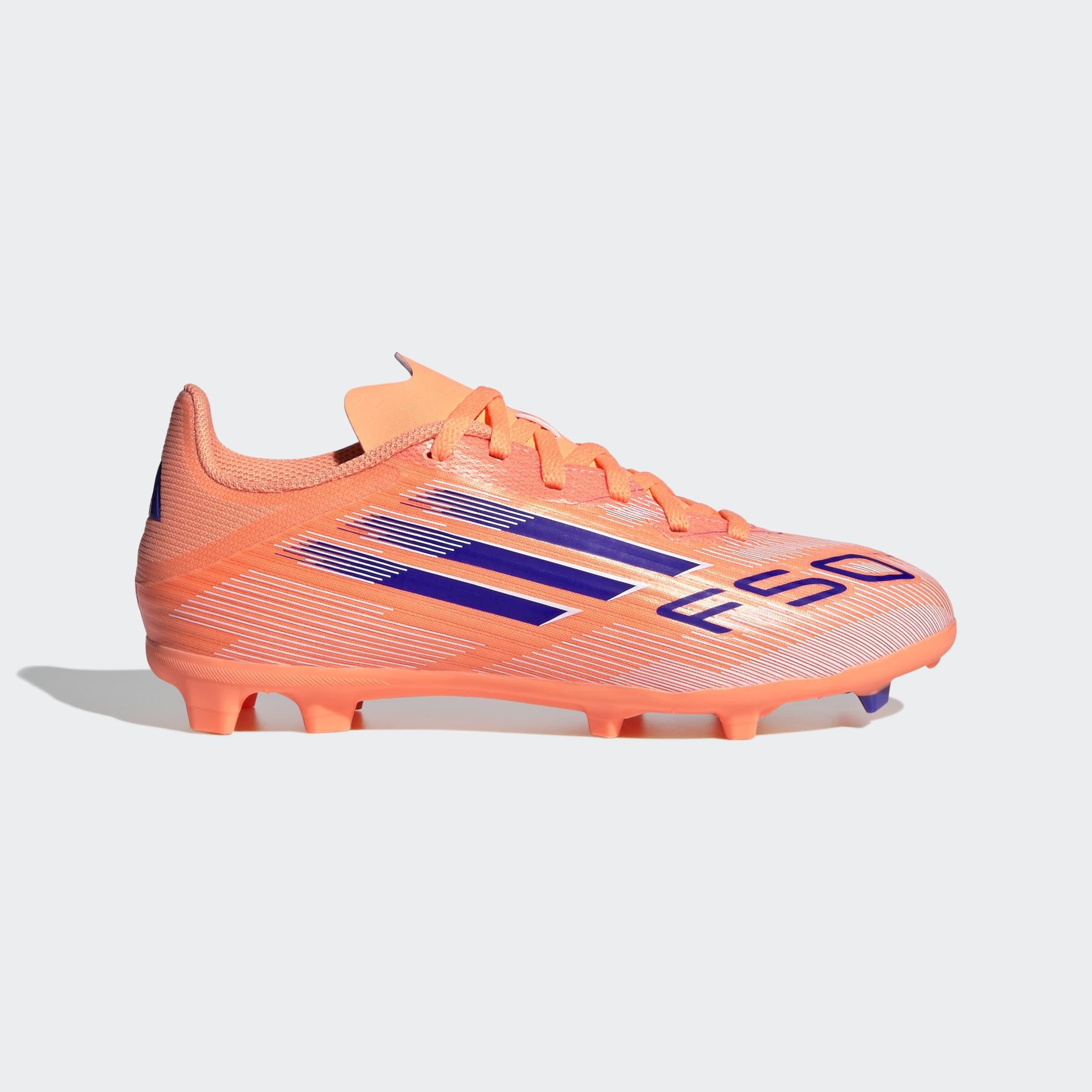 Kids Unisex F50 League Firm/Multi-Ground Boots, Orange, A701_ONE, large image number 0