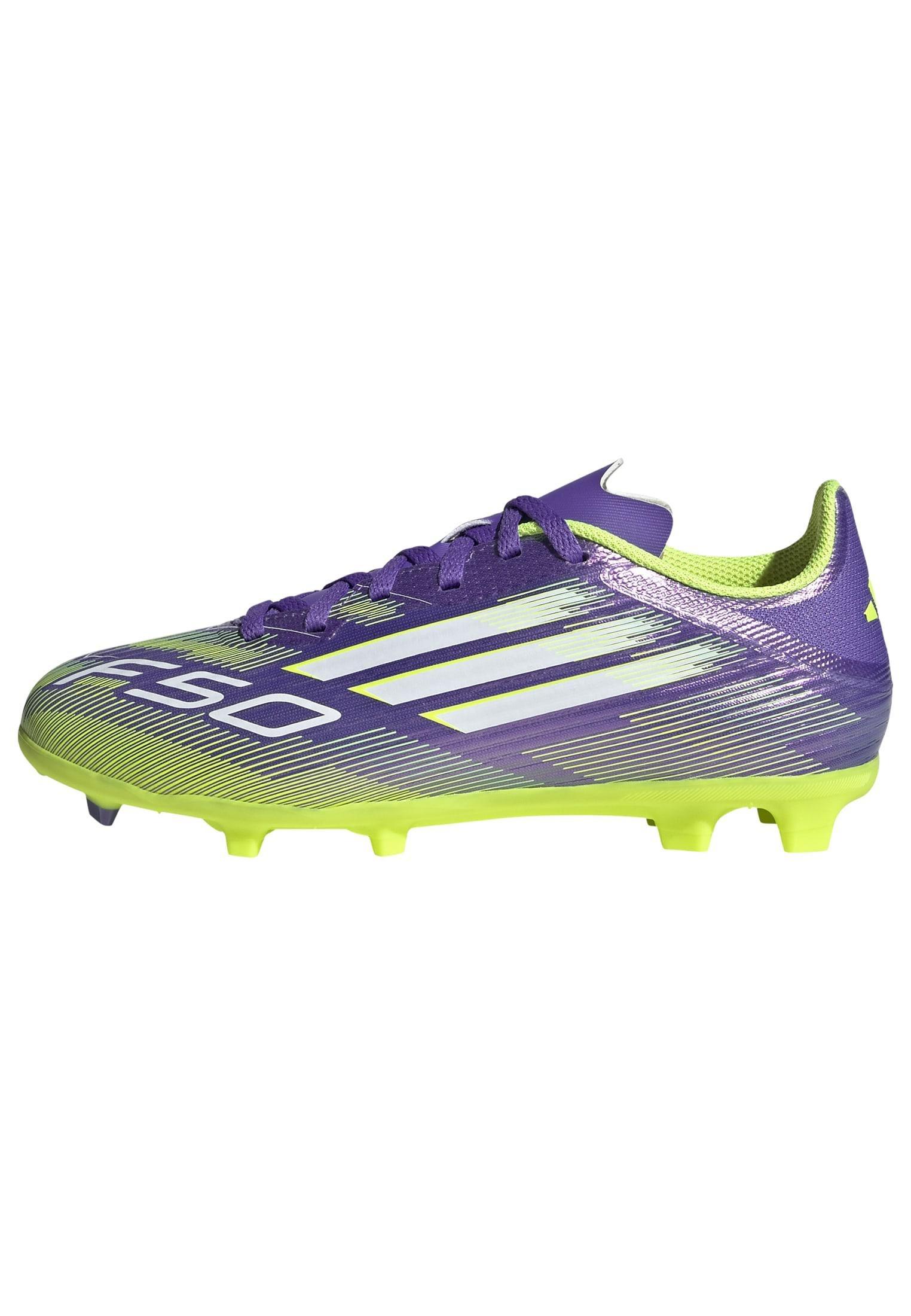 Kids Unisex F50 League Firm/Multi-Ground Boots, Purple, , large image number 8