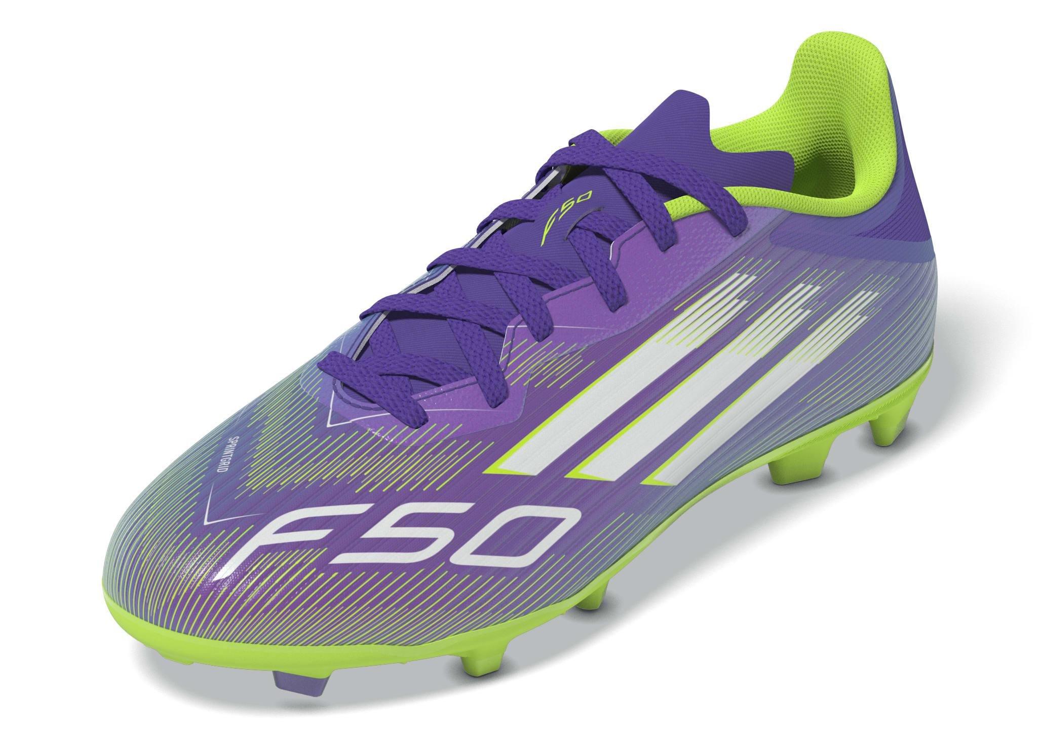 Kids Unisex F50 League Firm/Multi-Ground Boots, Purple, , large image number 9