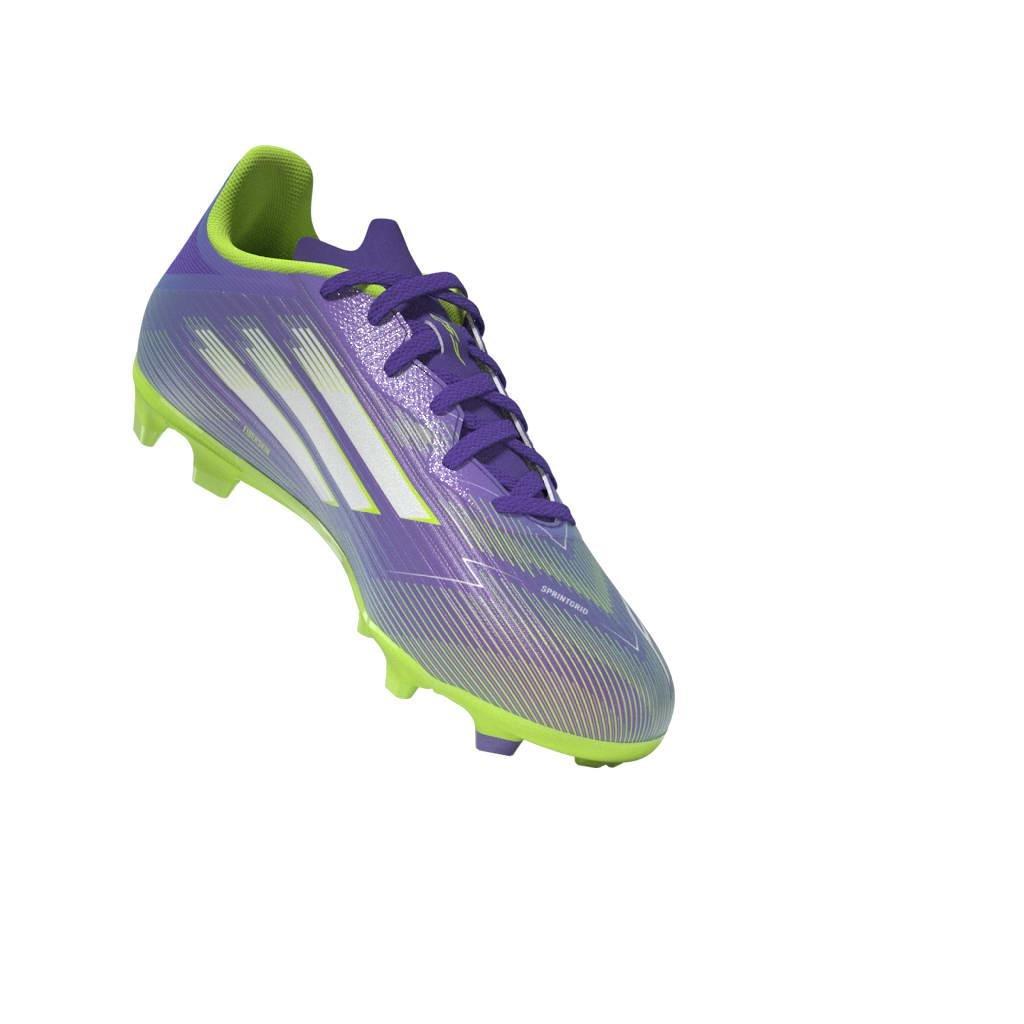 Kids Unisex F50 League Firm/Multi-Ground Boots, Purple, , large image number 10
