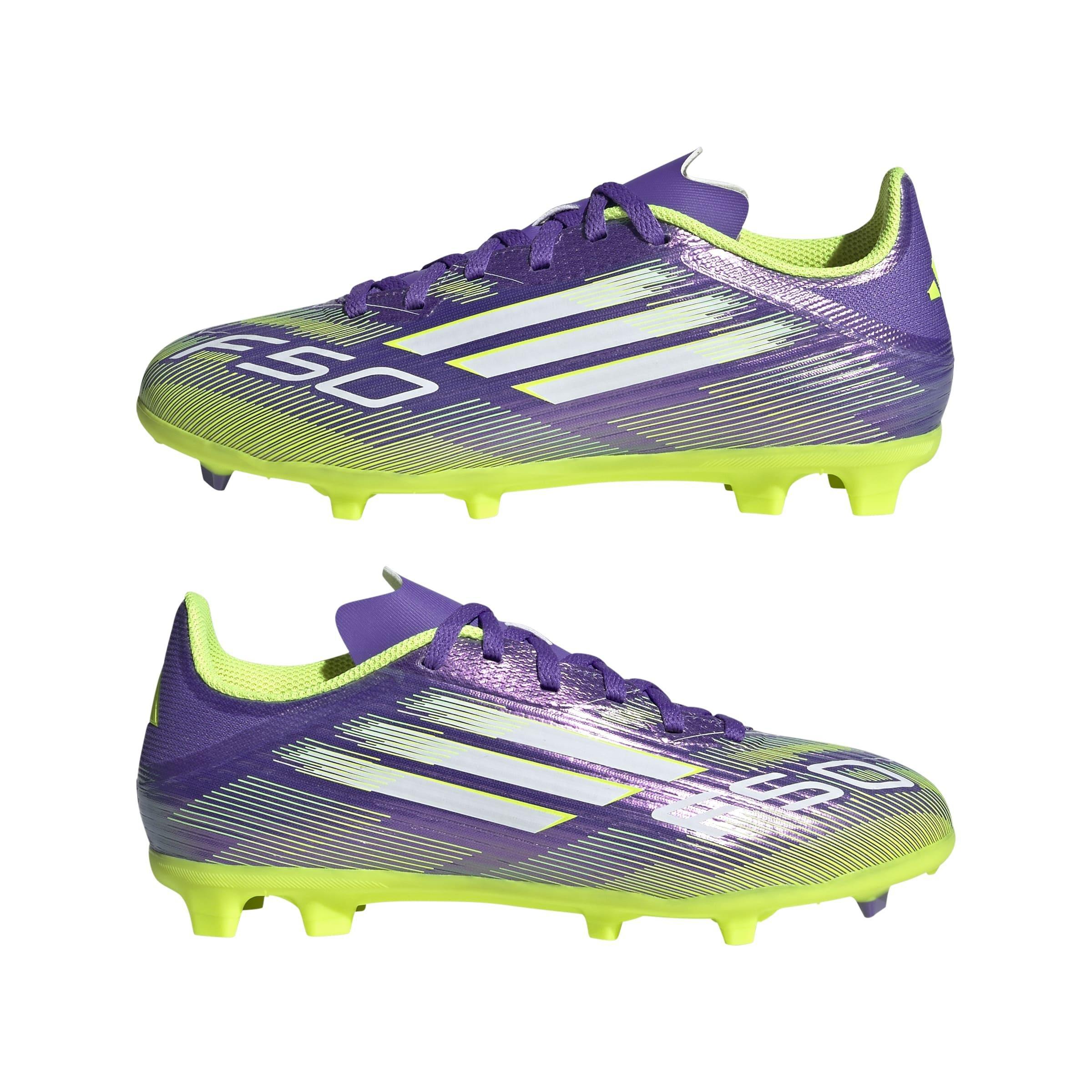 Kids Unisex F50 League Firm/Multi-Ground Boots, Purple, , large image number 12