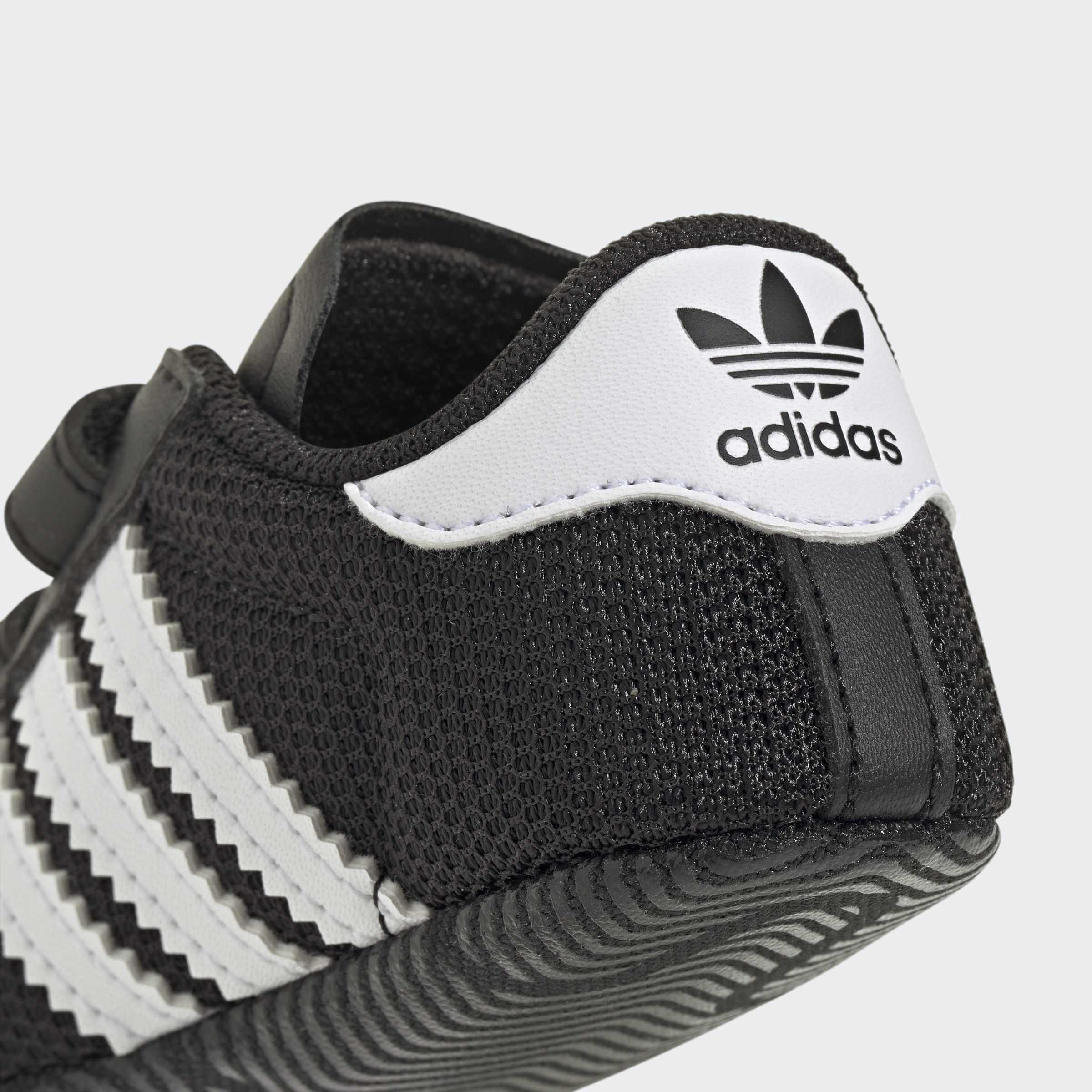 Kids Unisex Superstar Shoes, Black, A701_ONE, large image number 5