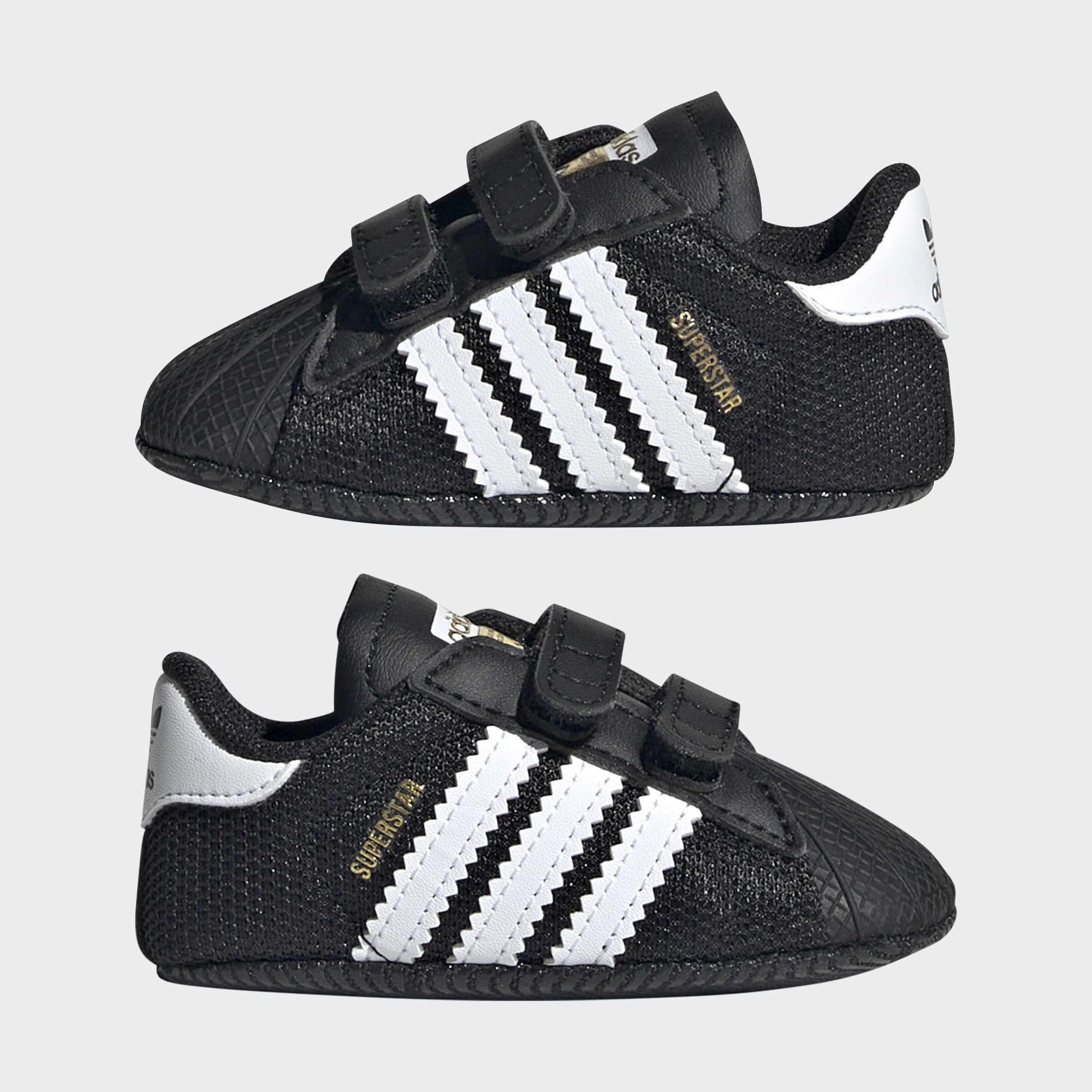 Kids Unisex Superstar Shoes, Black, A701_ONE, large image number 7