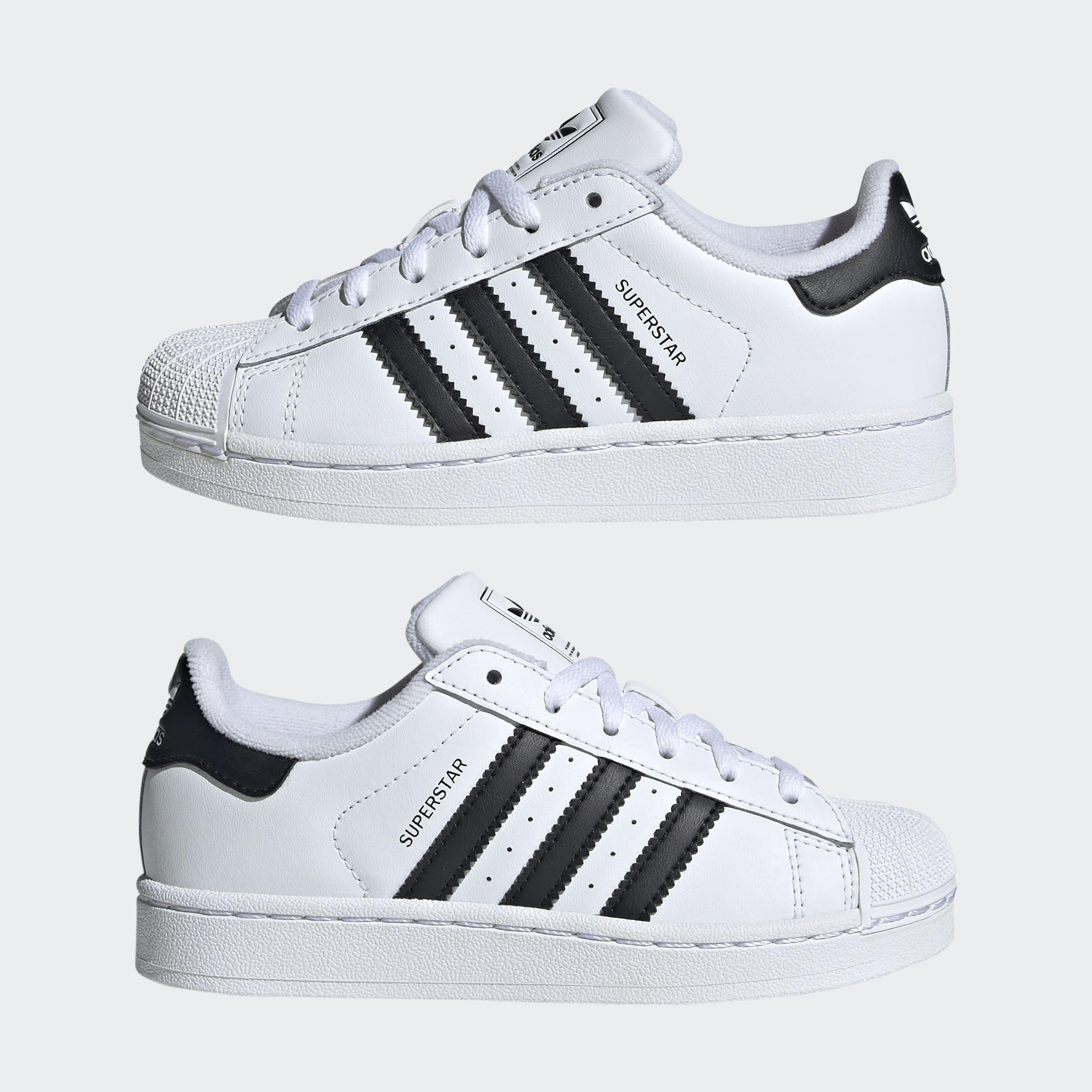 Kids Unisex Superstar II shoes, White, A701_ONE, large image number 8