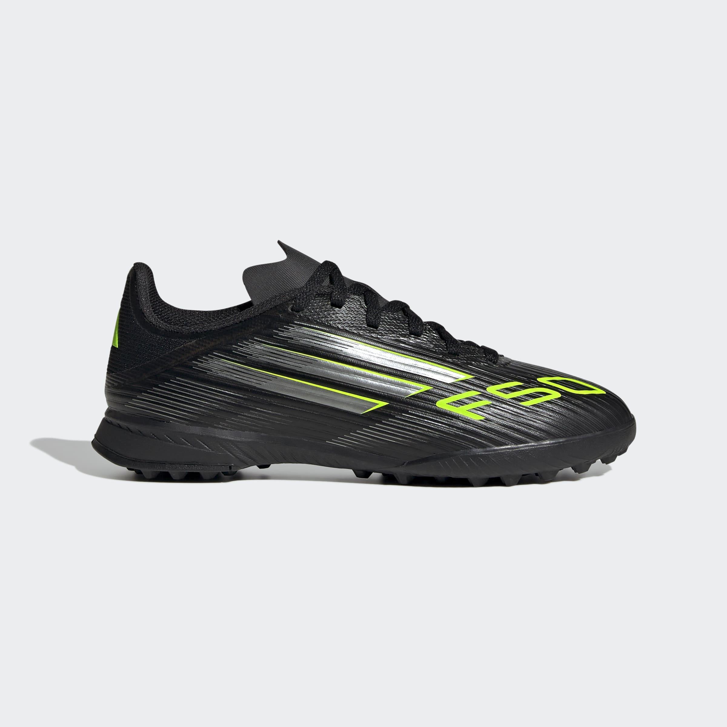 Kids Unisex F50 League Turf Boots, Black, A701_ONE, large image number 0