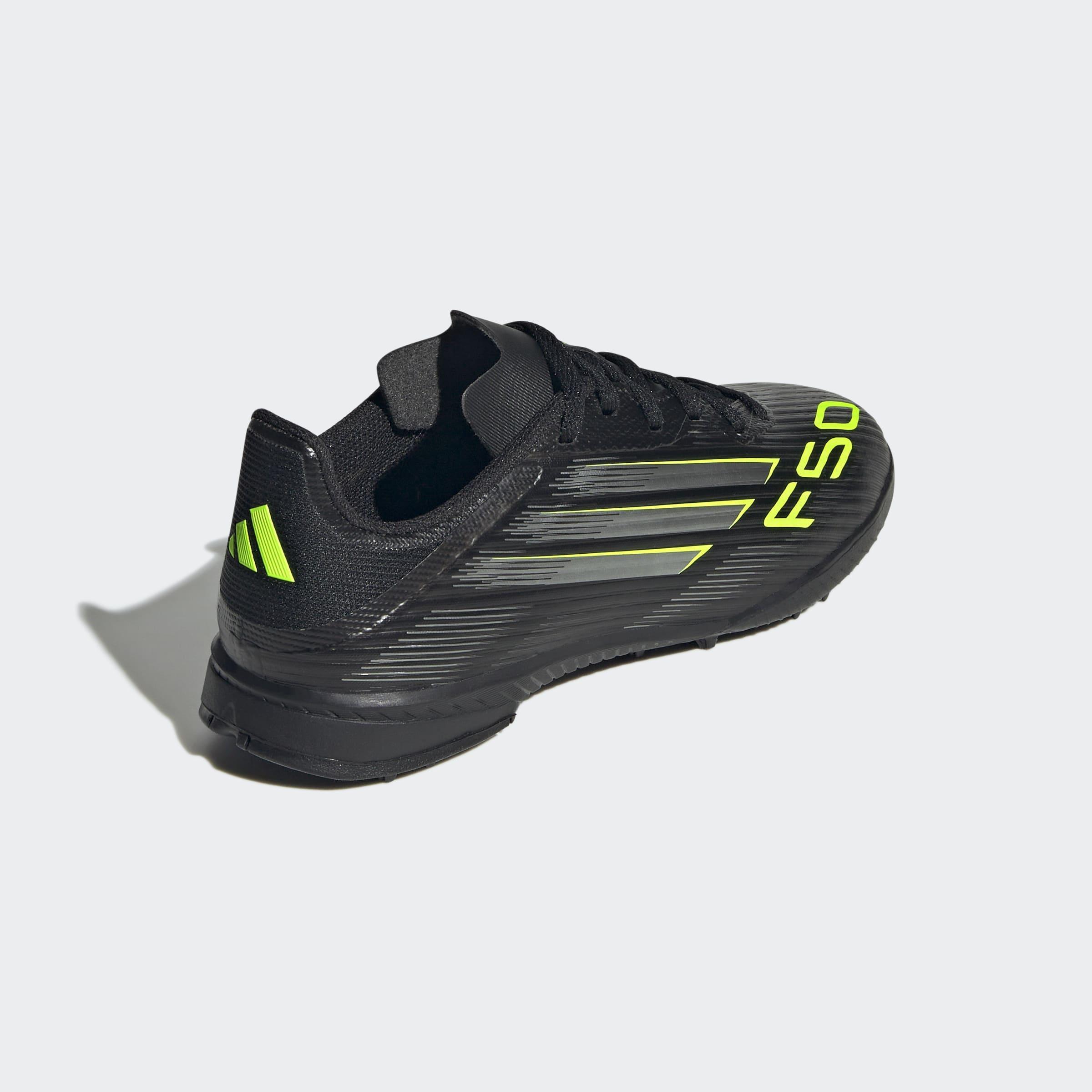 Kids Unisex F50 League Turf Boots, Black, A701_ONE, large image number 3