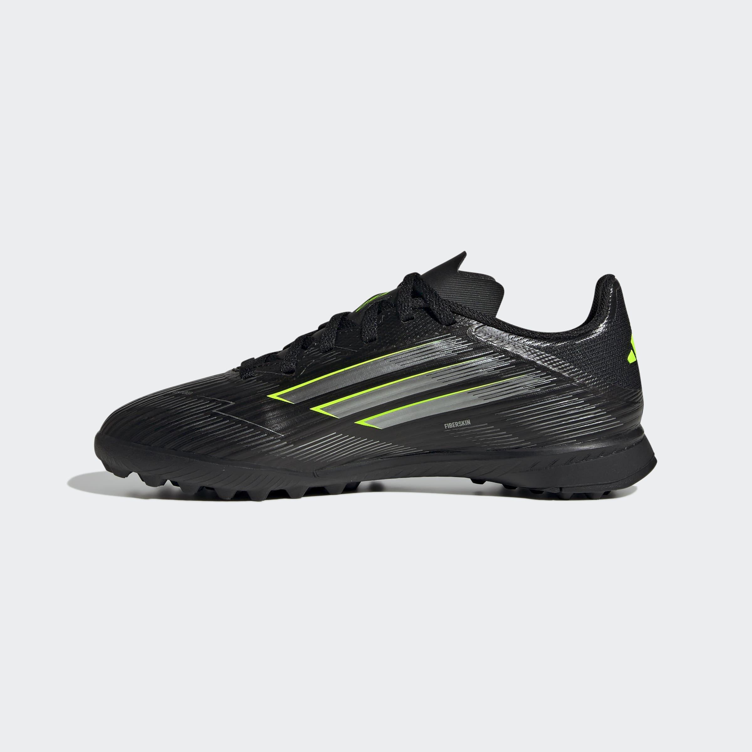 Kids Unisex F50 League Turf Boots, Black, A701_ONE, large image number 6