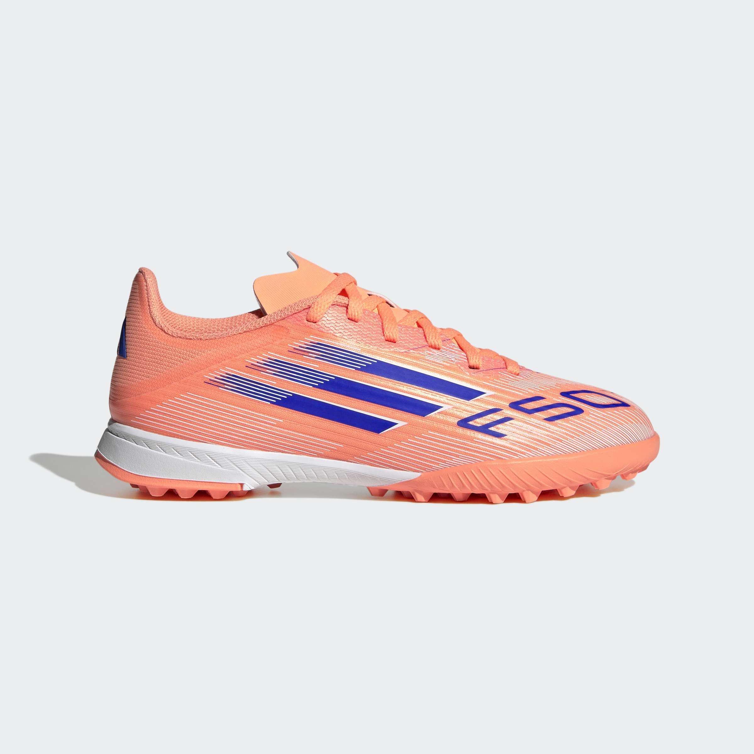 Kids Unisex F50 League Turf Boots, Orange, A701_ONE, large image number 0