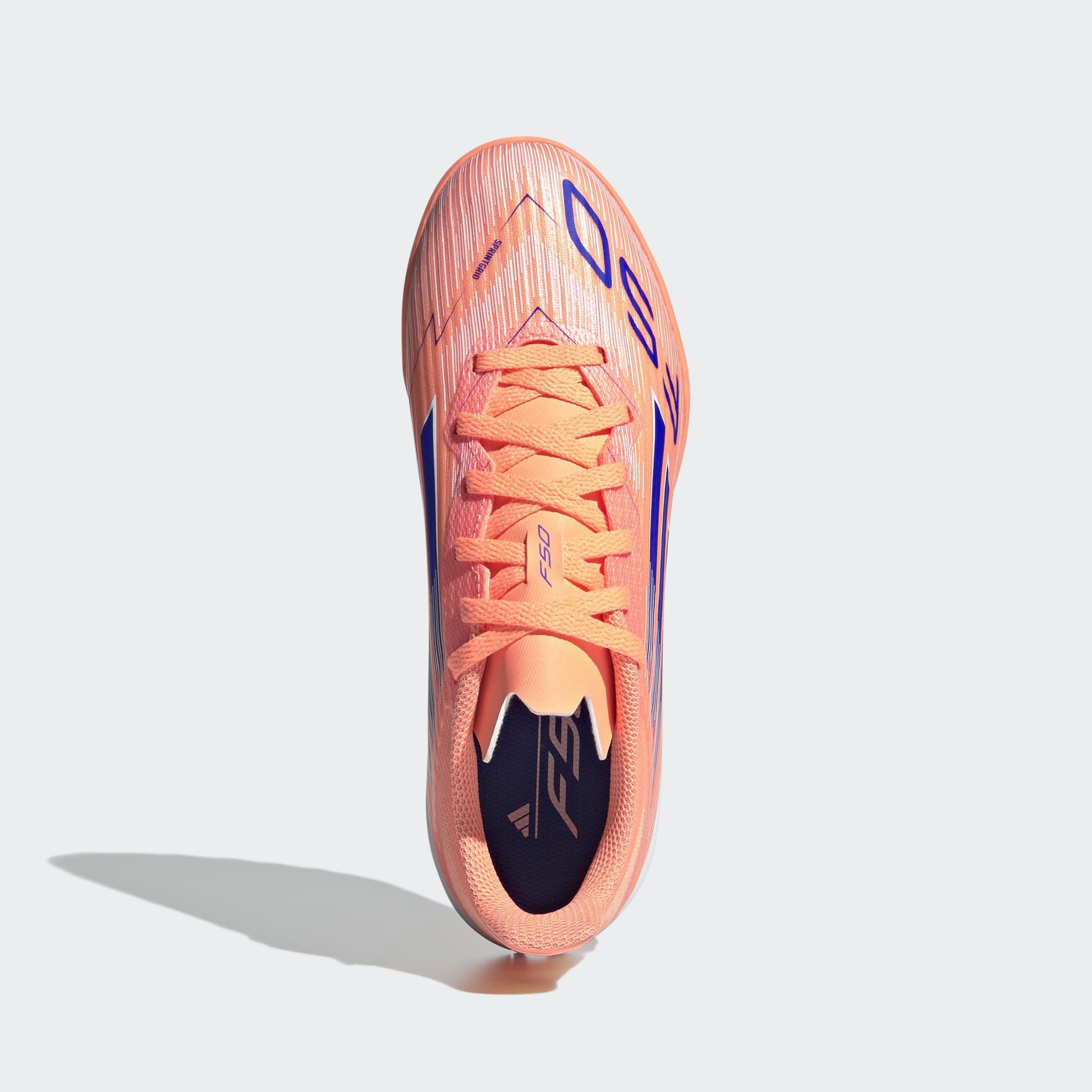 Kids Unisex F50 League Turf Boots, Orange, A701_ONE, large image number 1