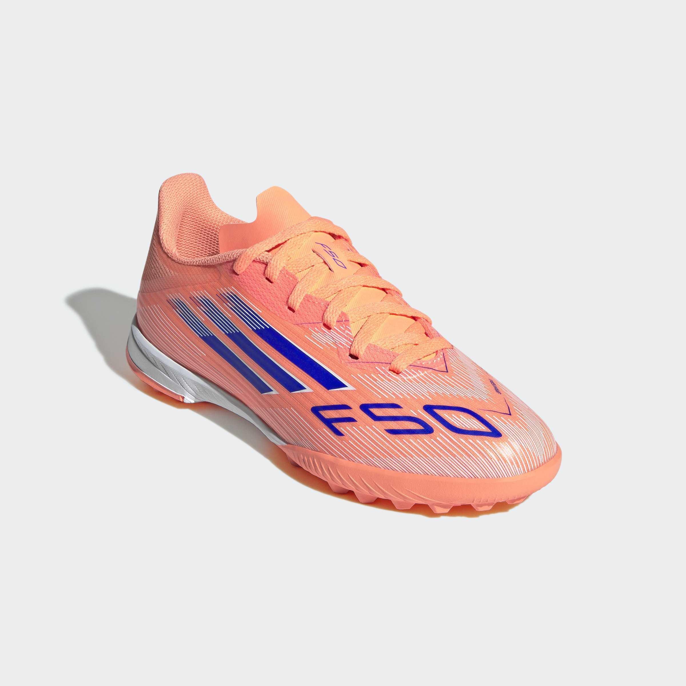 Kids Unisex F50 League Turf Boots, Orange, A701_ONE, large image number 2