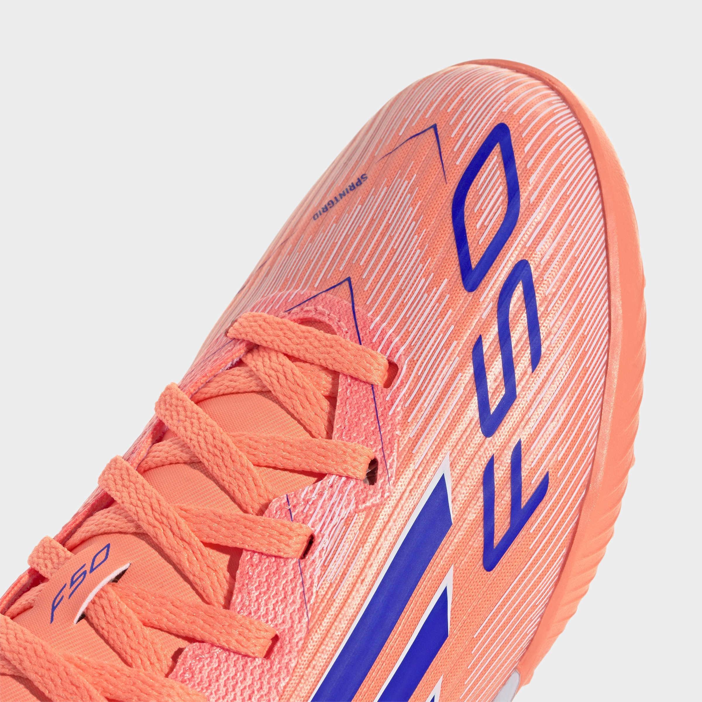 Kids Unisex F50 League Turf Boots, Orange, A701_ONE, large image number 4