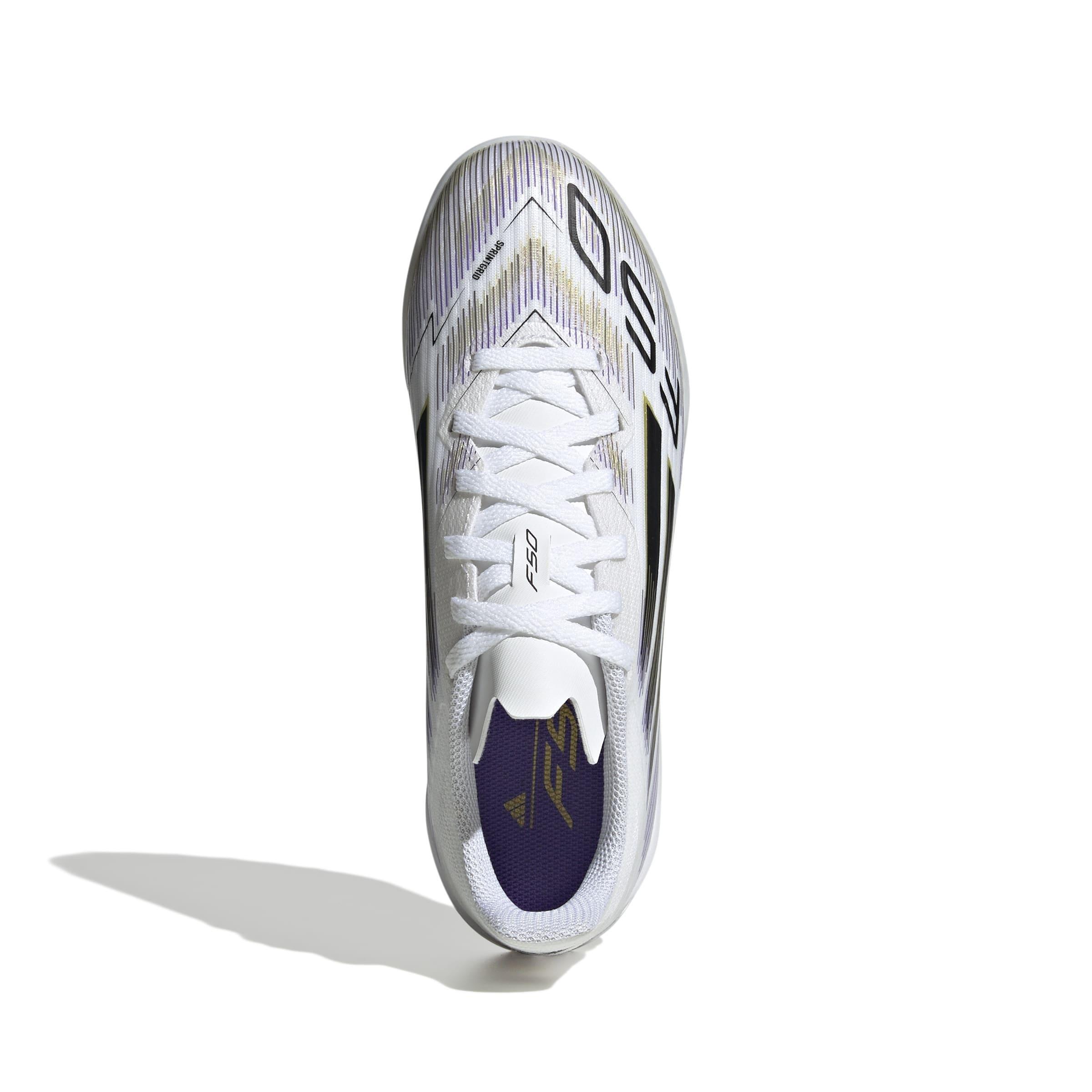 Kids Unisex F50 League Turf Boots, White, , large image number 1