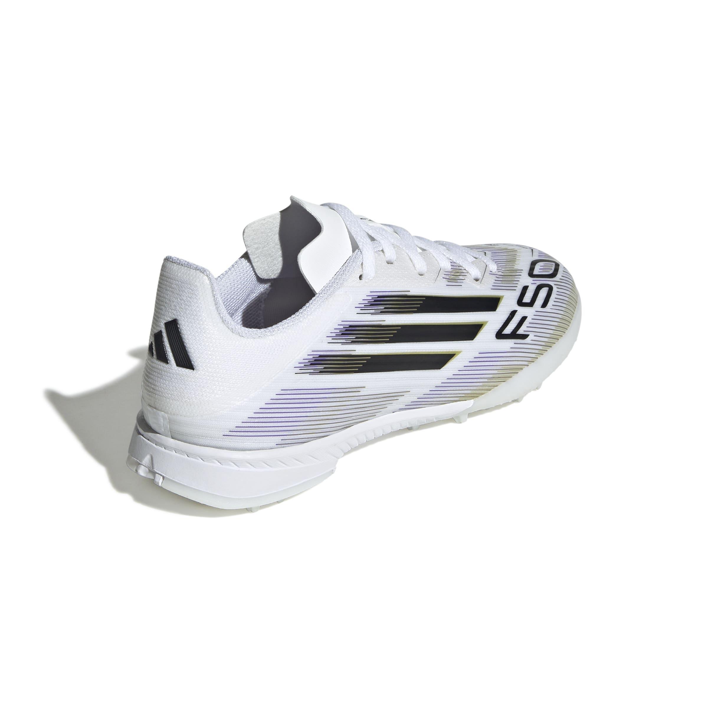 Kids Unisex F50 League Turf Boots, White, , large image number 3