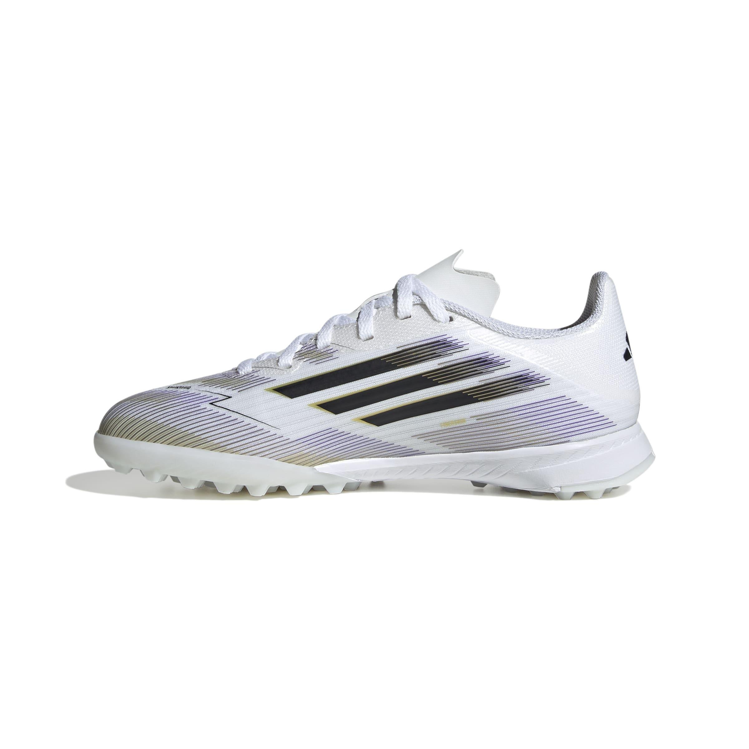 Kids Unisex F50 League Turf Boots, White, , large image number 6