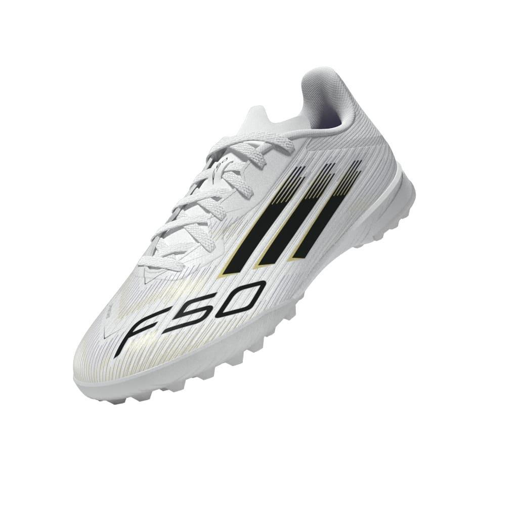 Kids Unisex F50 League Turf Boots, White, , large image number 10