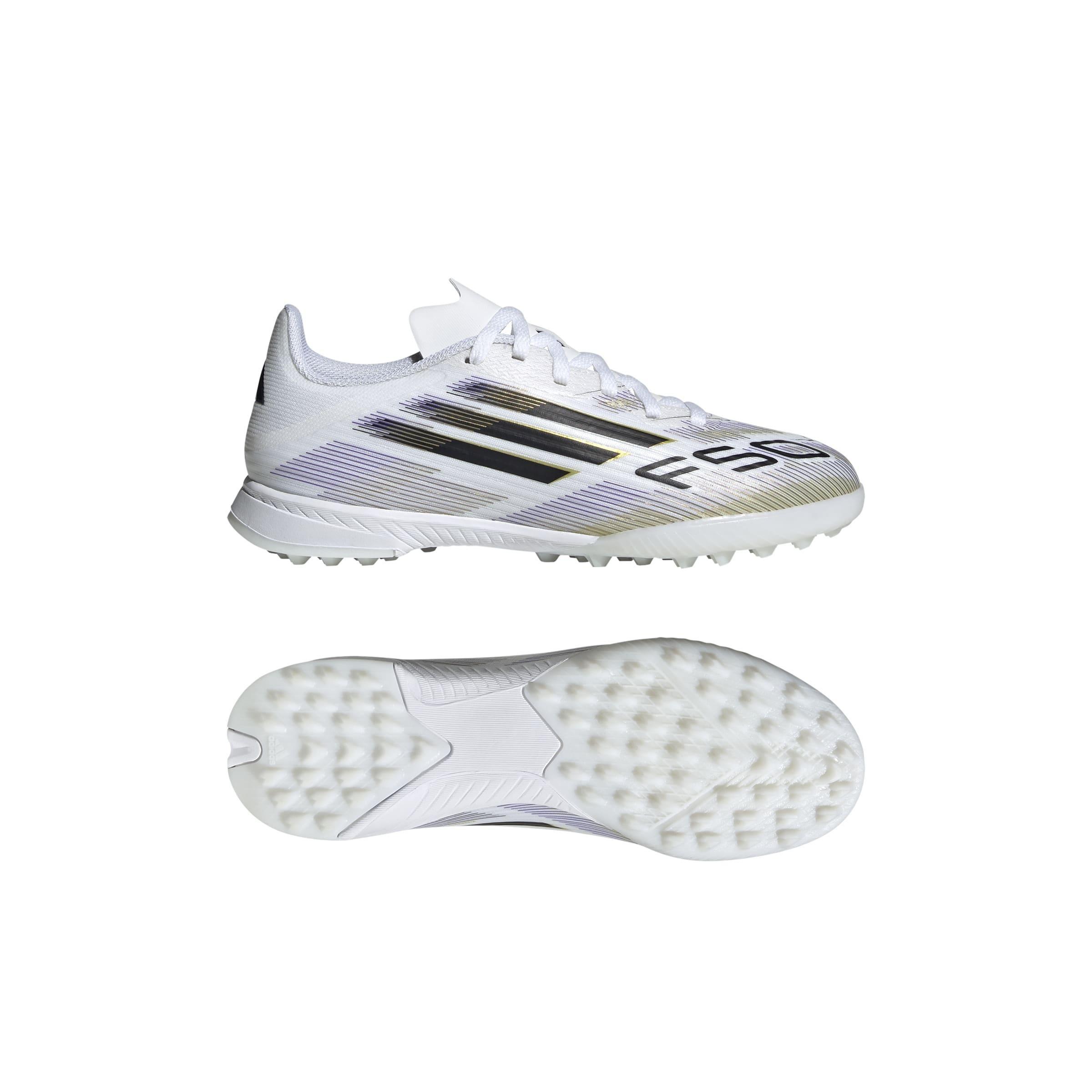 Kids Unisex F50 League Turf Boots, White, , large image number 11
