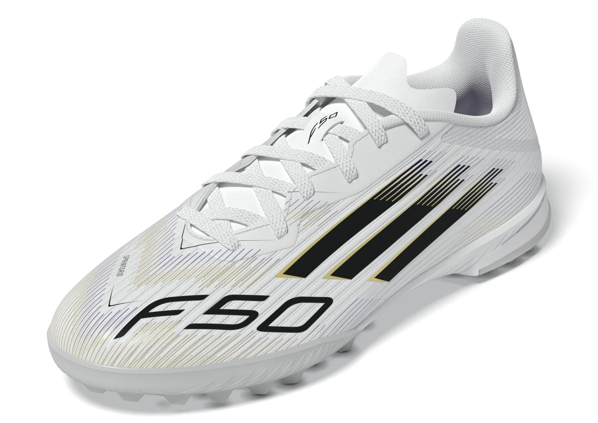 Kids Unisex F50 League Turf Boots, White, , large image number 12