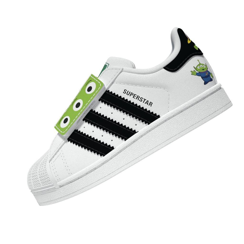 Unisex ADIDAS DISNEY PIXAR SUPERSTAR II COMFORT CLOSURE AR SHOES, White, A701_ONE, large image number 6