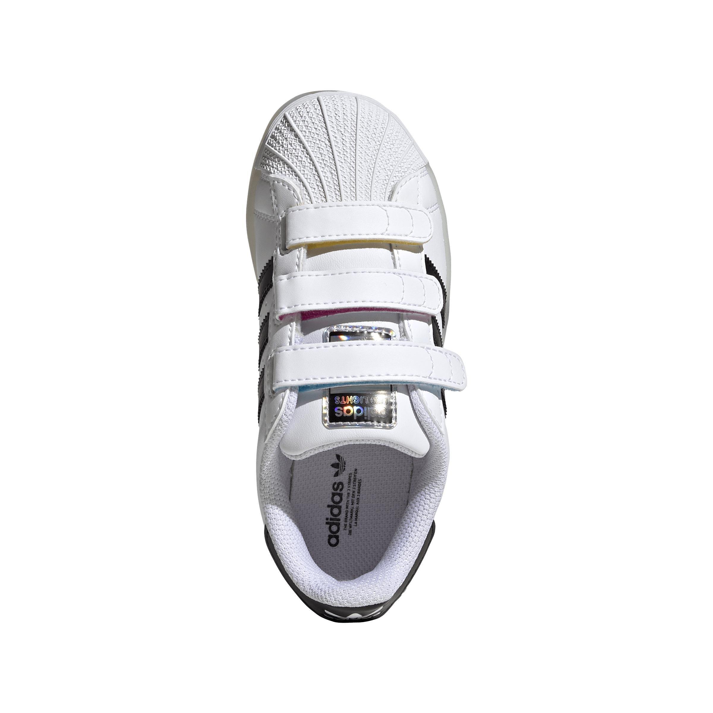 Unisex Superstar LED Lights Comfort Closure Shoes, White, , large image number 1