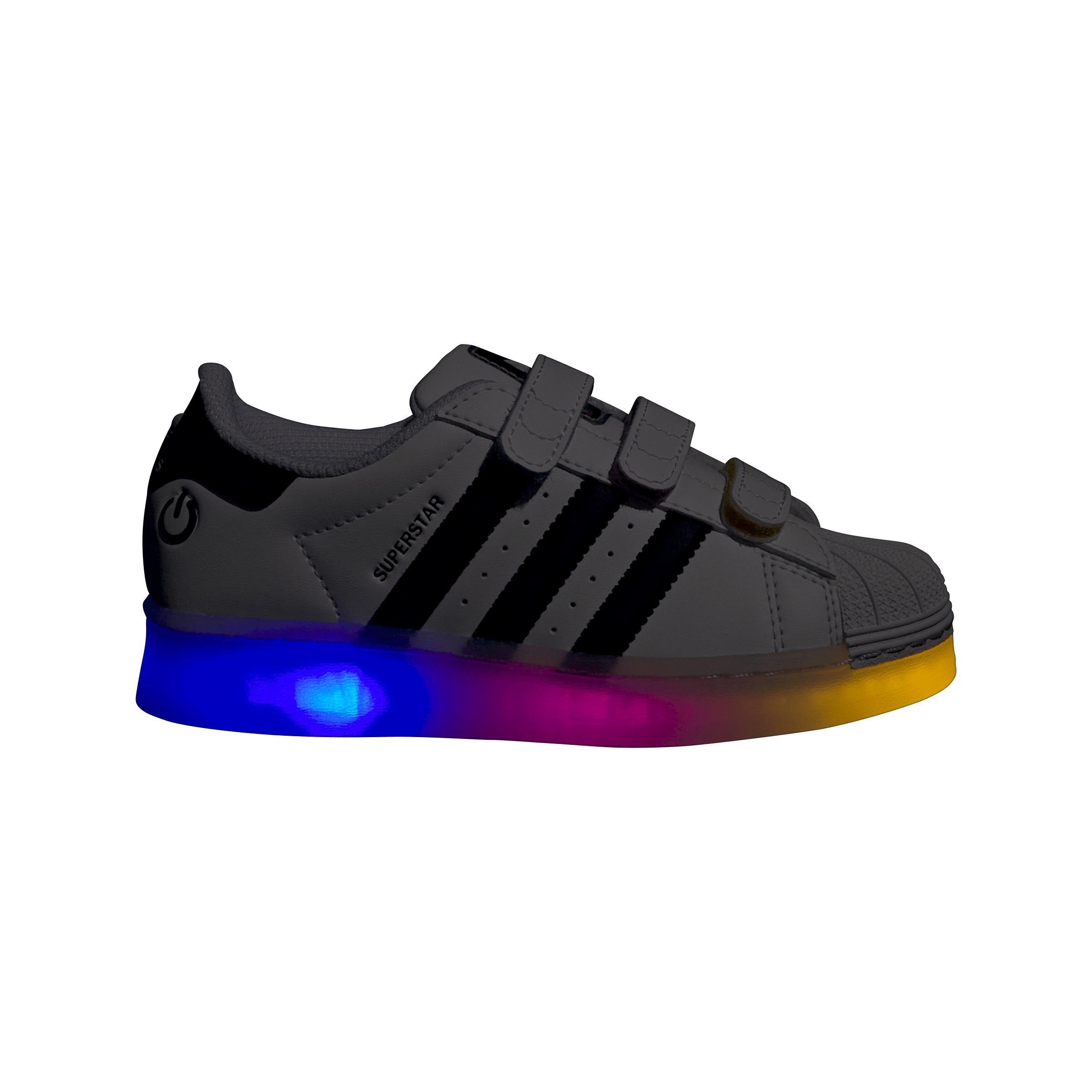Unisex Superstar LED Lights Comfort Closure Shoes, White, , large image number 11
