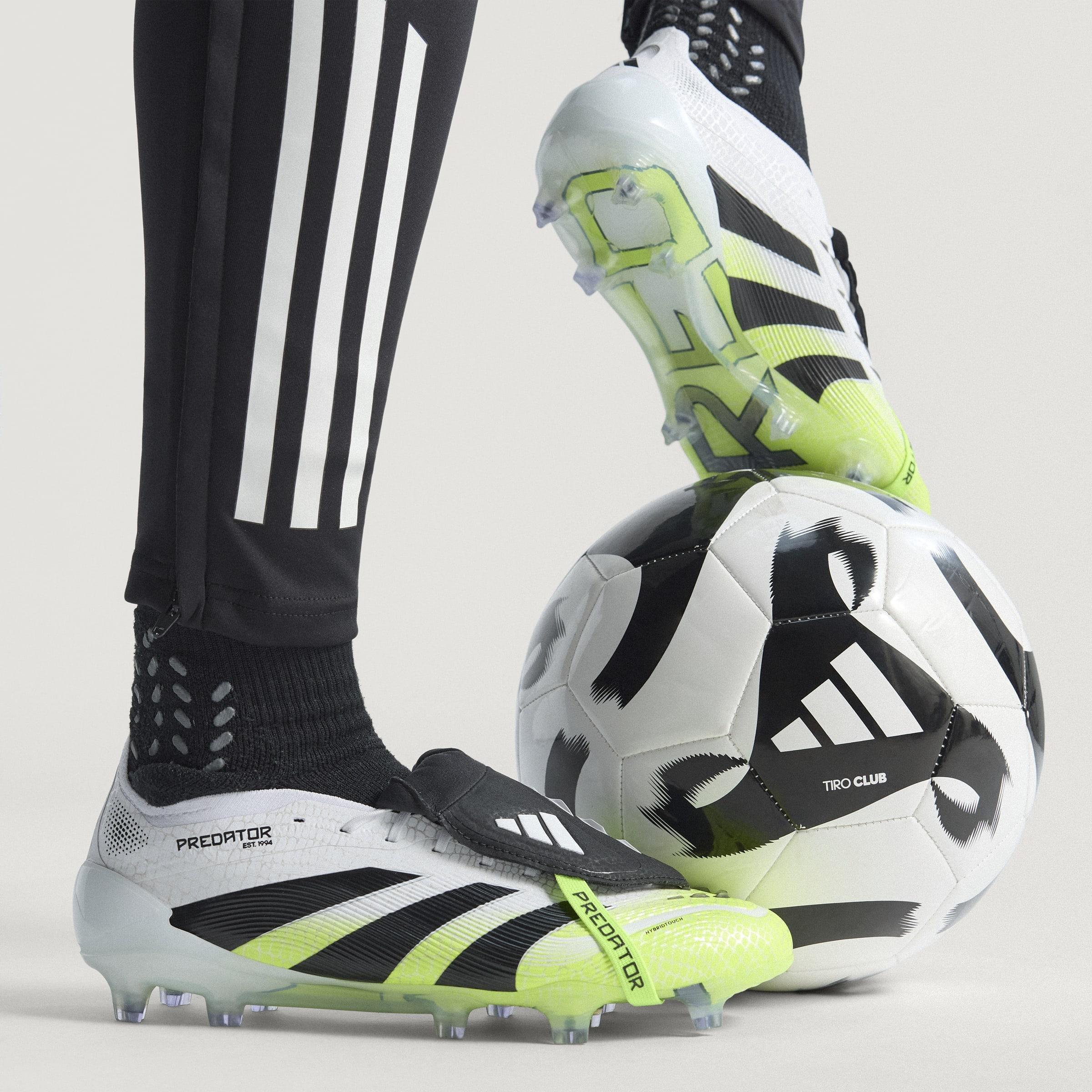 Unisex Predator Elite Fold-Over Tongue Firm Ground Boots, White, A701_ONE, large image number 8