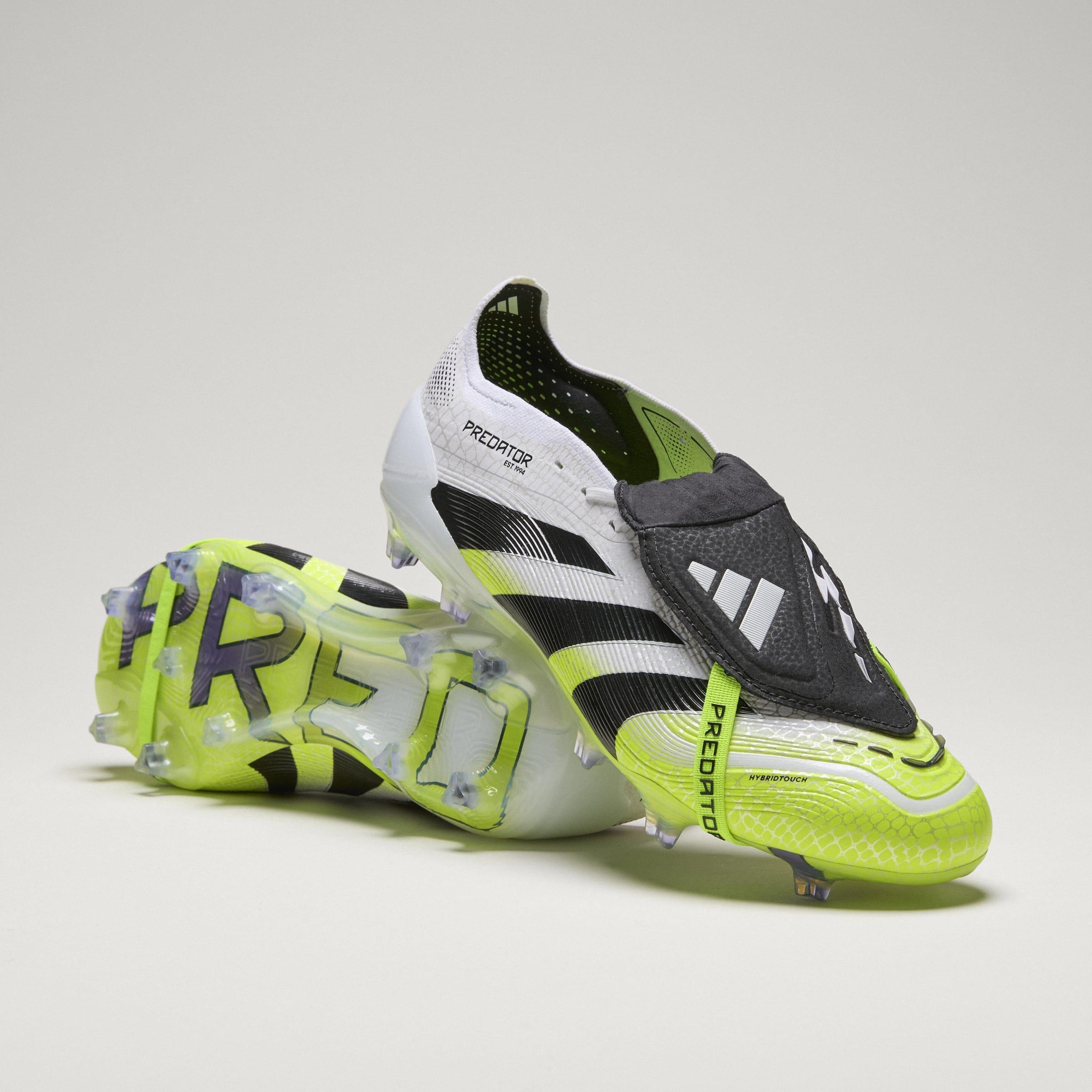 Unisex Predator Elite Fold-Over Tongue Firm Ground Boots, White, A701_ONE, large image number 11