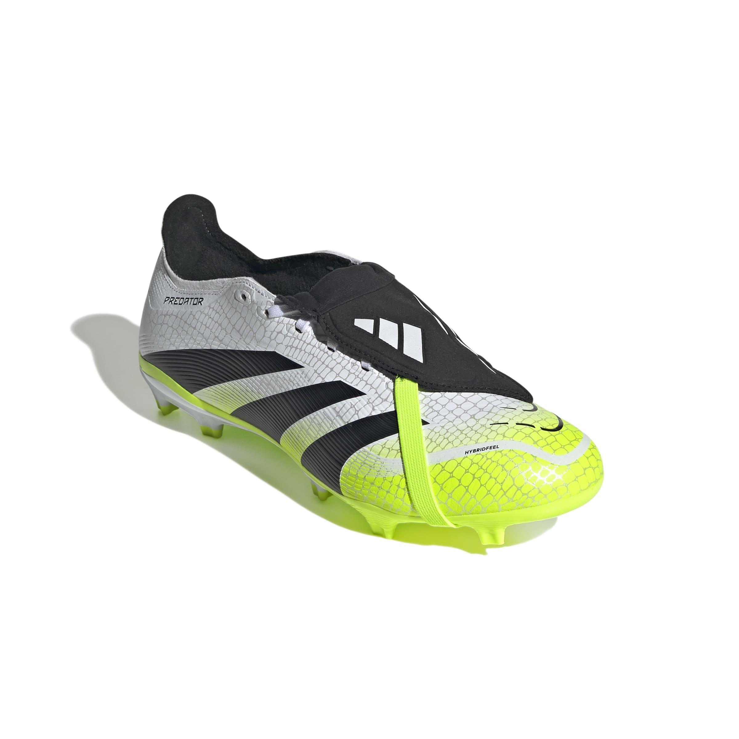 Unisex Predator League Fold-Over Tongue Firm/Multi-Ground Boots, White, A701_ONE, large image number 2