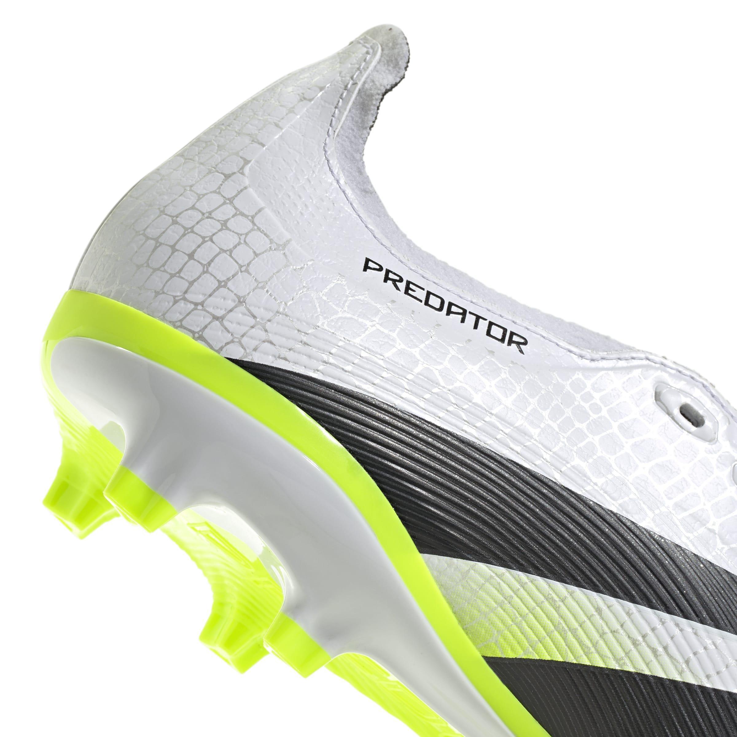Unisex Predator League Fold-Over Tongue Firm/Multi-Ground Boots, White, A701_ONE, large image number 5
