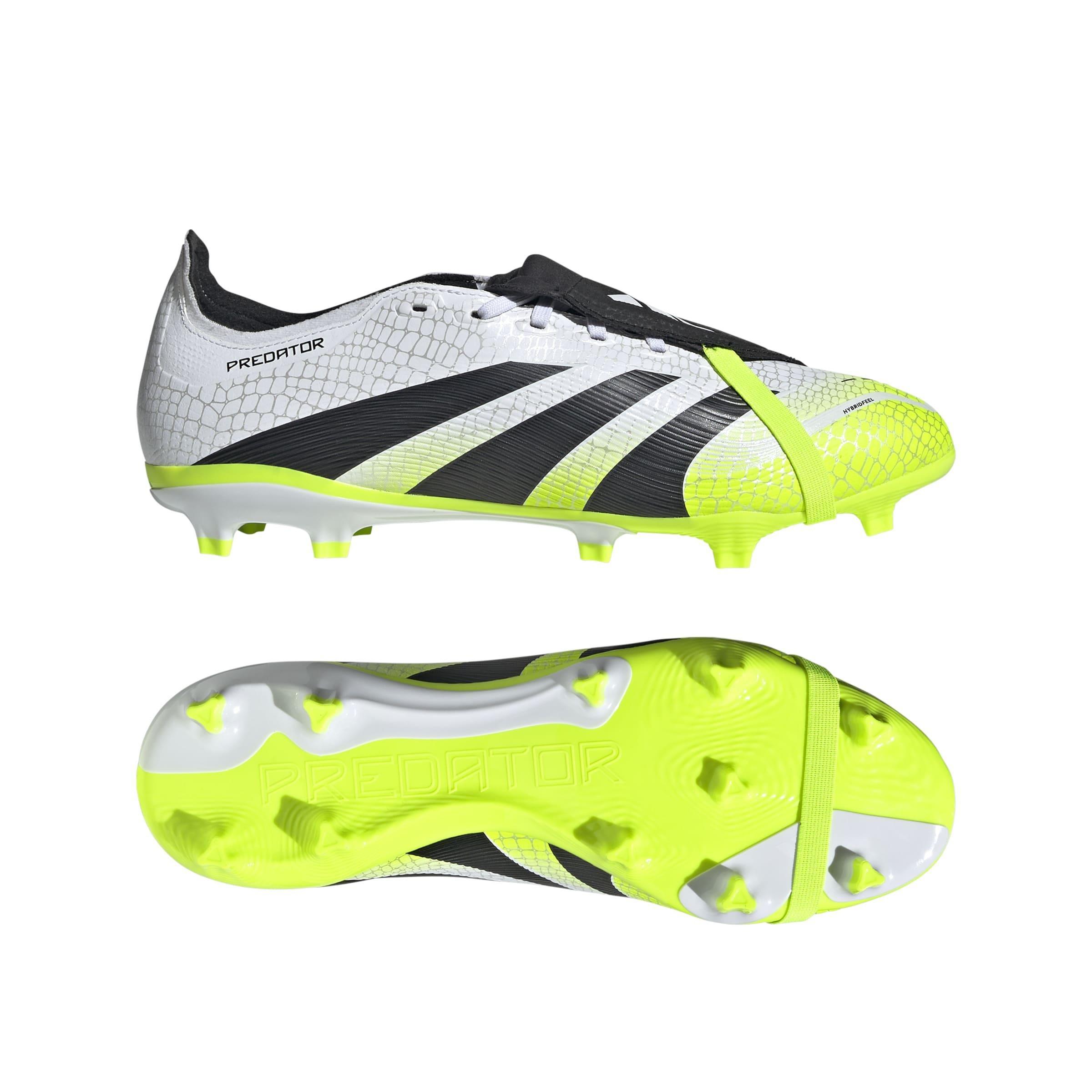 Unisex Predator League Fold-Over Tongue Firm/Multi-Ground Boots, White, A701_ONE, large image number 6
