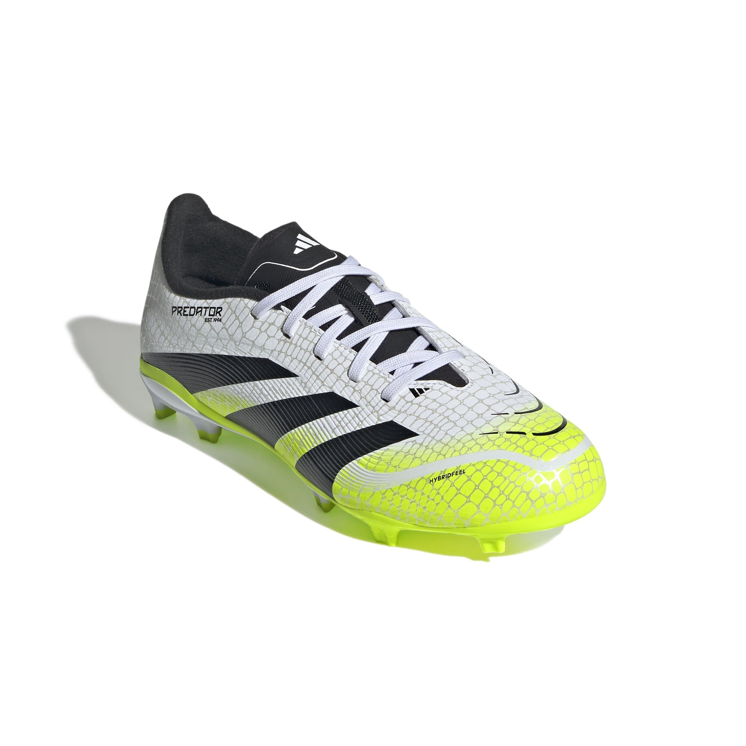 Kids Unisex Predator League Firm/Multi-Ground Boots, White, A701_ONE, large image number 2