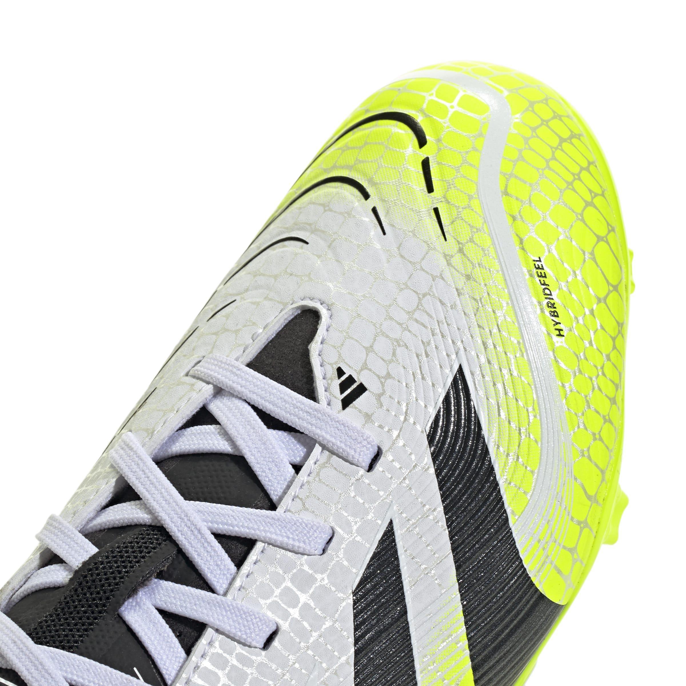 Kids Unisex Predator League Firm/Multi-Ground Boots, White, A701_ONE, large image number 4