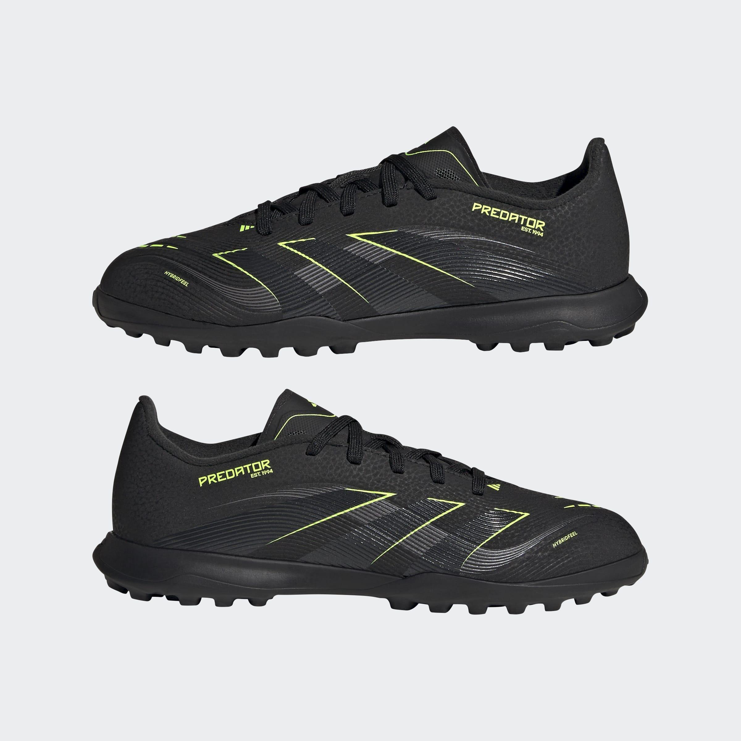 Kids Unisex Predator League Turf Boots, Black, A701_ONE, large image number 6