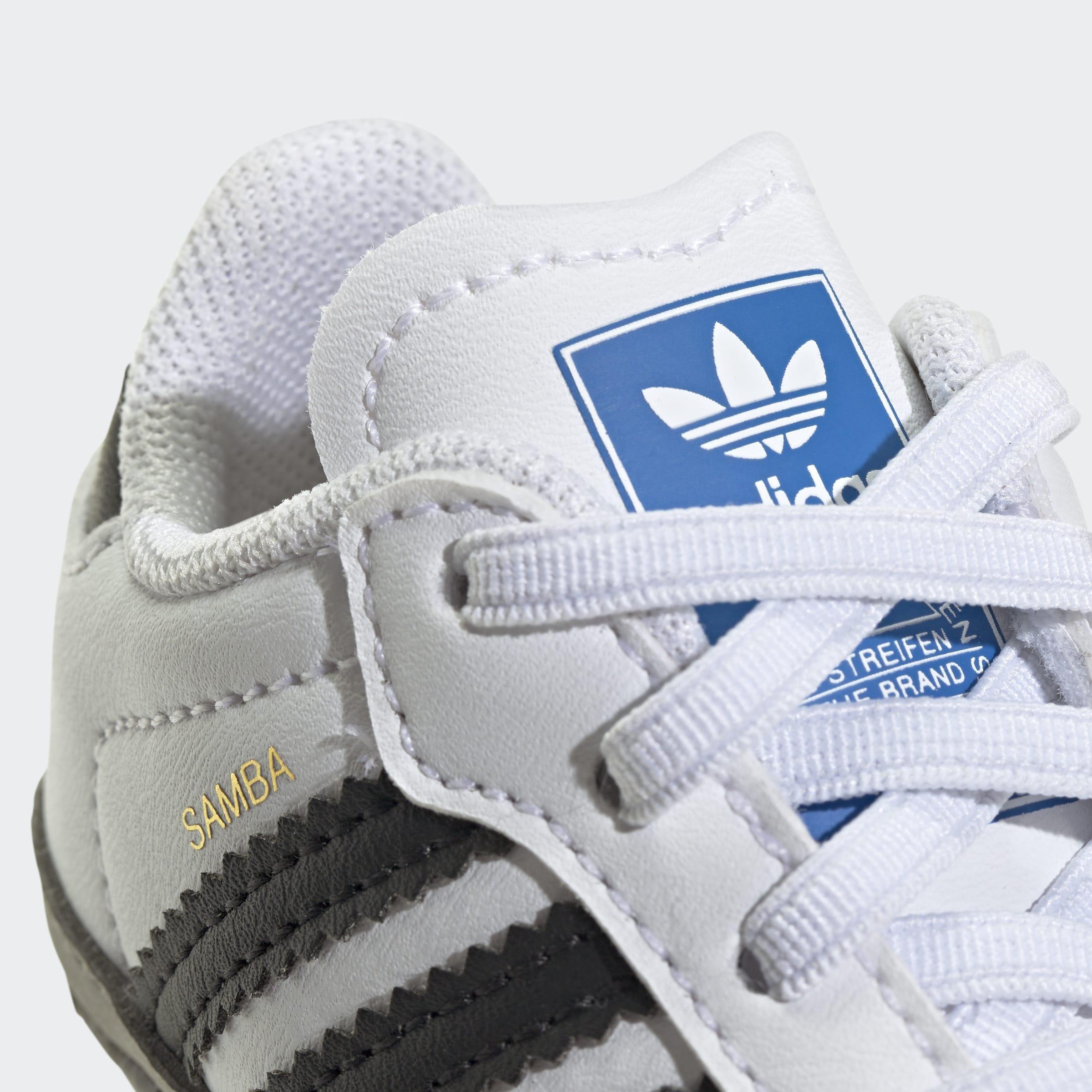Unisex Kids Samba Shoes, White, , large image number 10