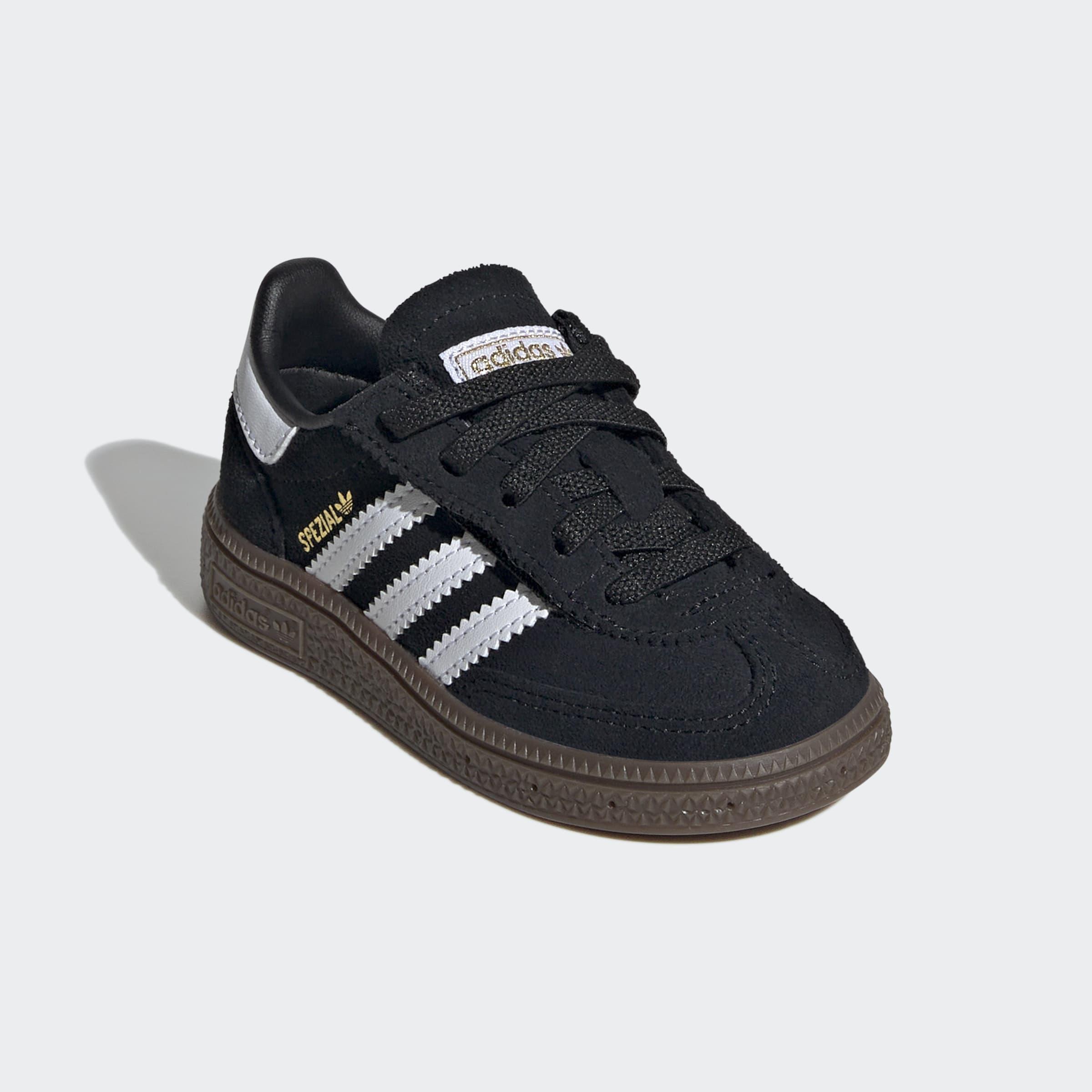 Kids Unisex Handball Spezial Comfort Closure Elastic Lace Shoes, Black, A701_ONE, large image number 3