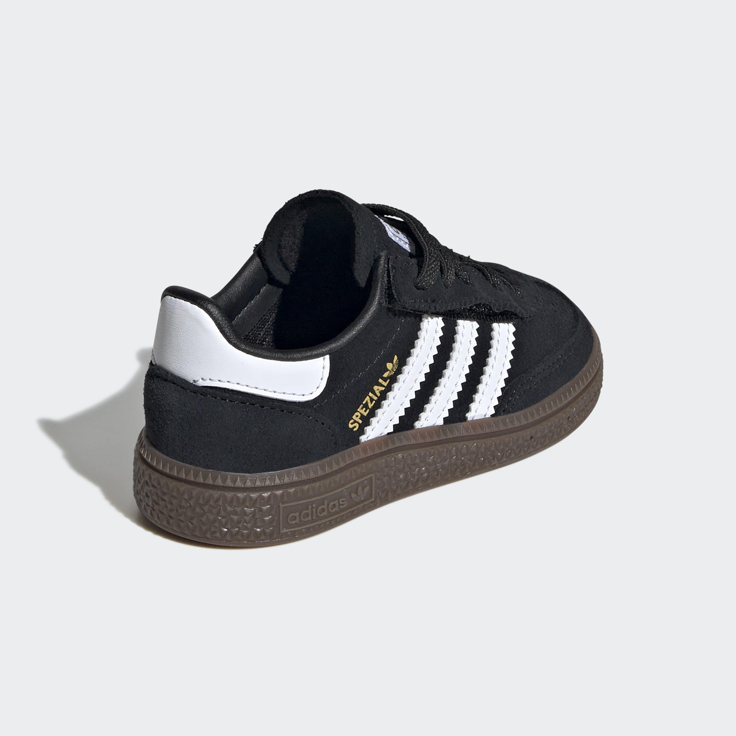 Kids Unisex Handball Spezial Comfort Closure Elastic Lace Shoes, Black, A701_ONE, large image number 4