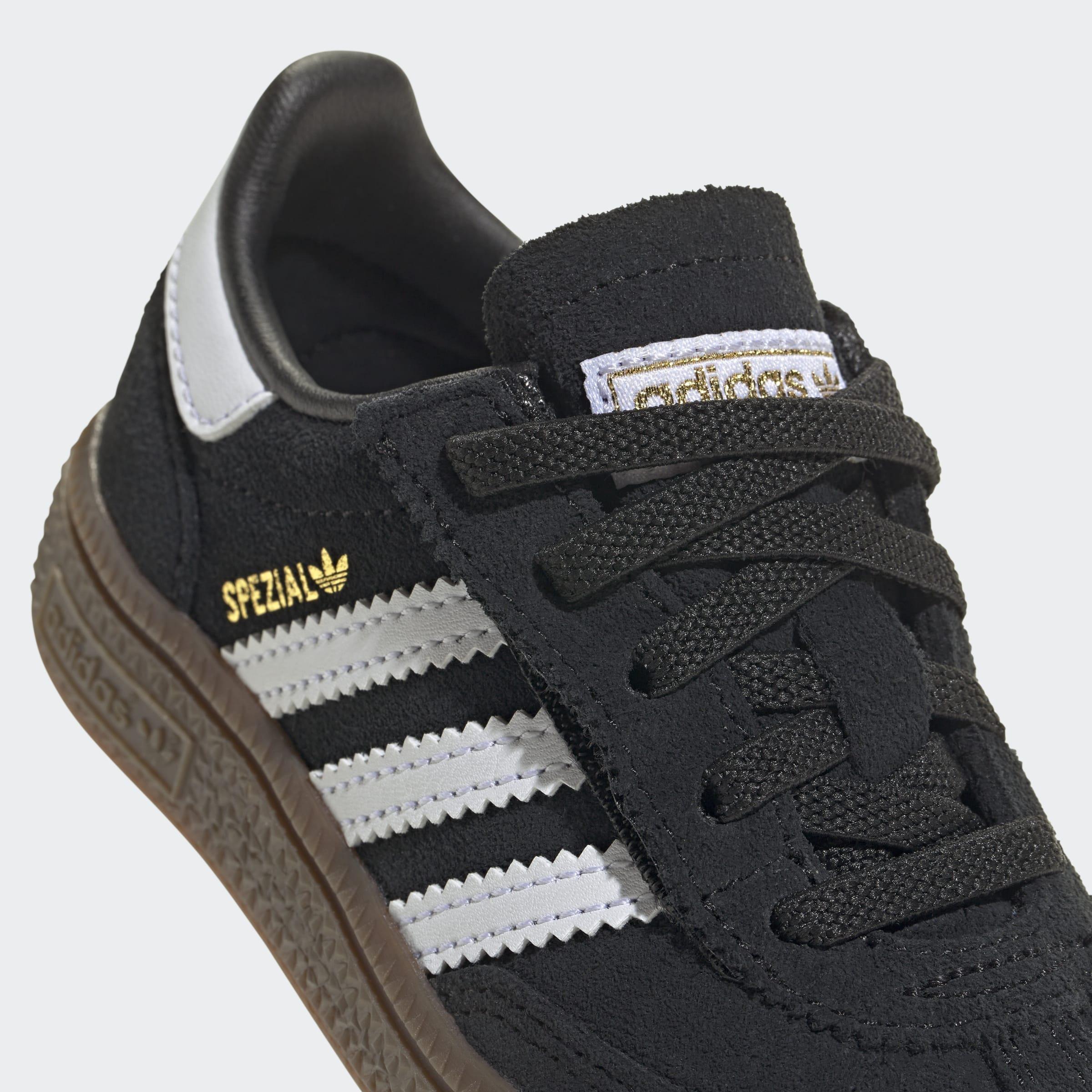 Kids Unisex Handball Spezial Comfort Closure Elastic Lace Shoes, Black, A701_ONE, large image number 6